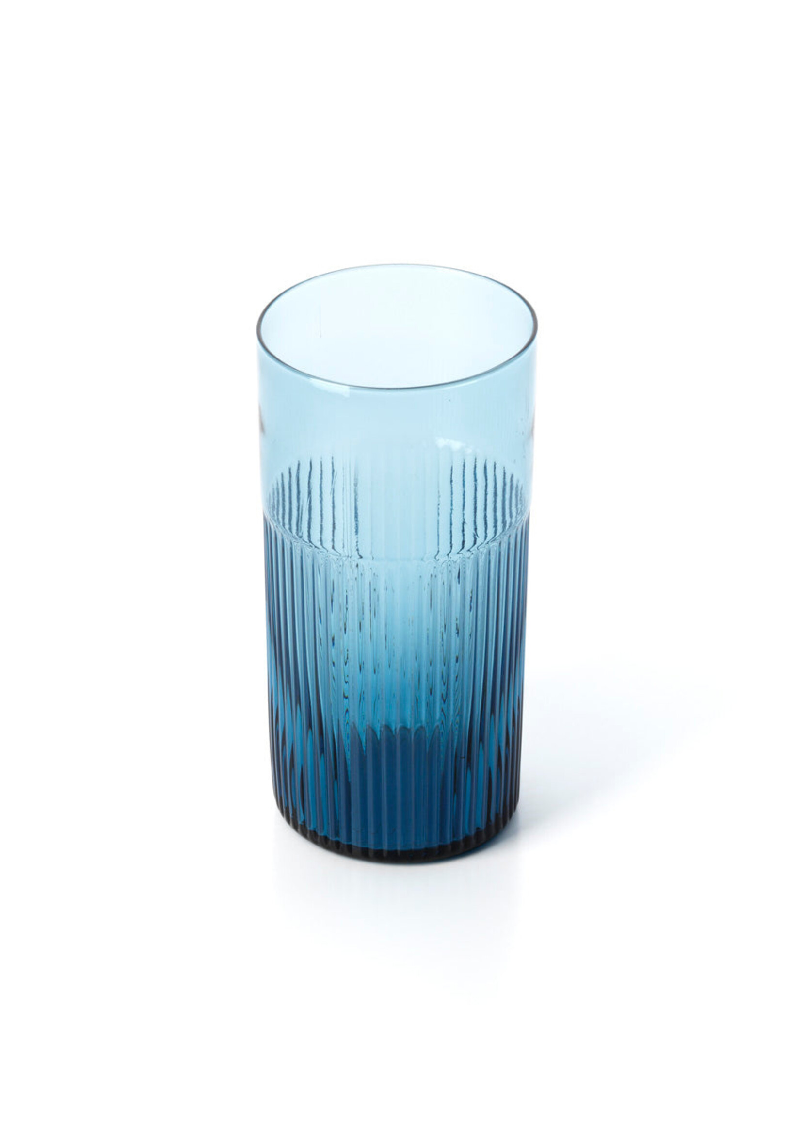 Bazar Bizar Antwerp The Azure Rippled High Tumbler - Blue