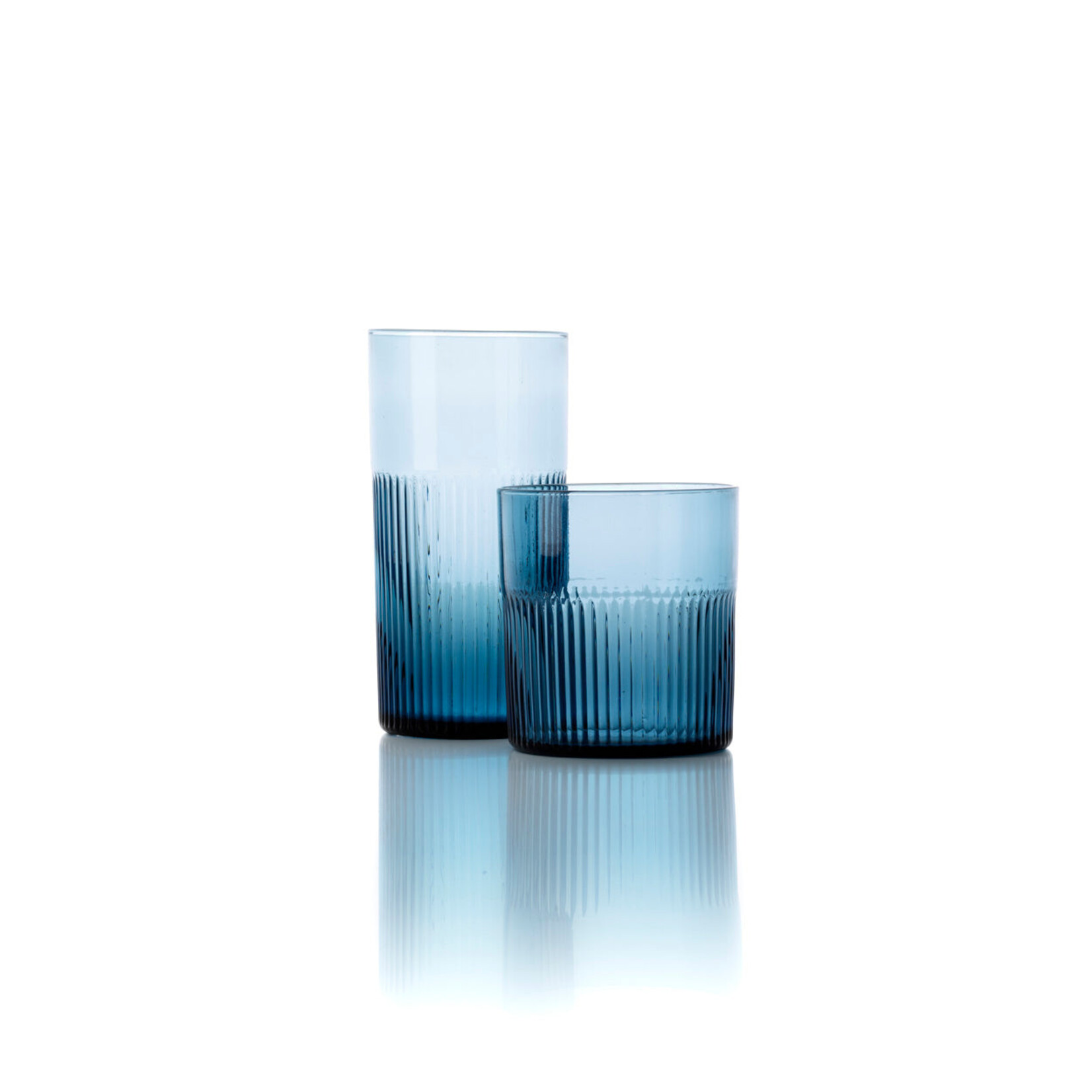 Bazar Bizar Antwerp The Azure Rippled High Tumbler - Blue
