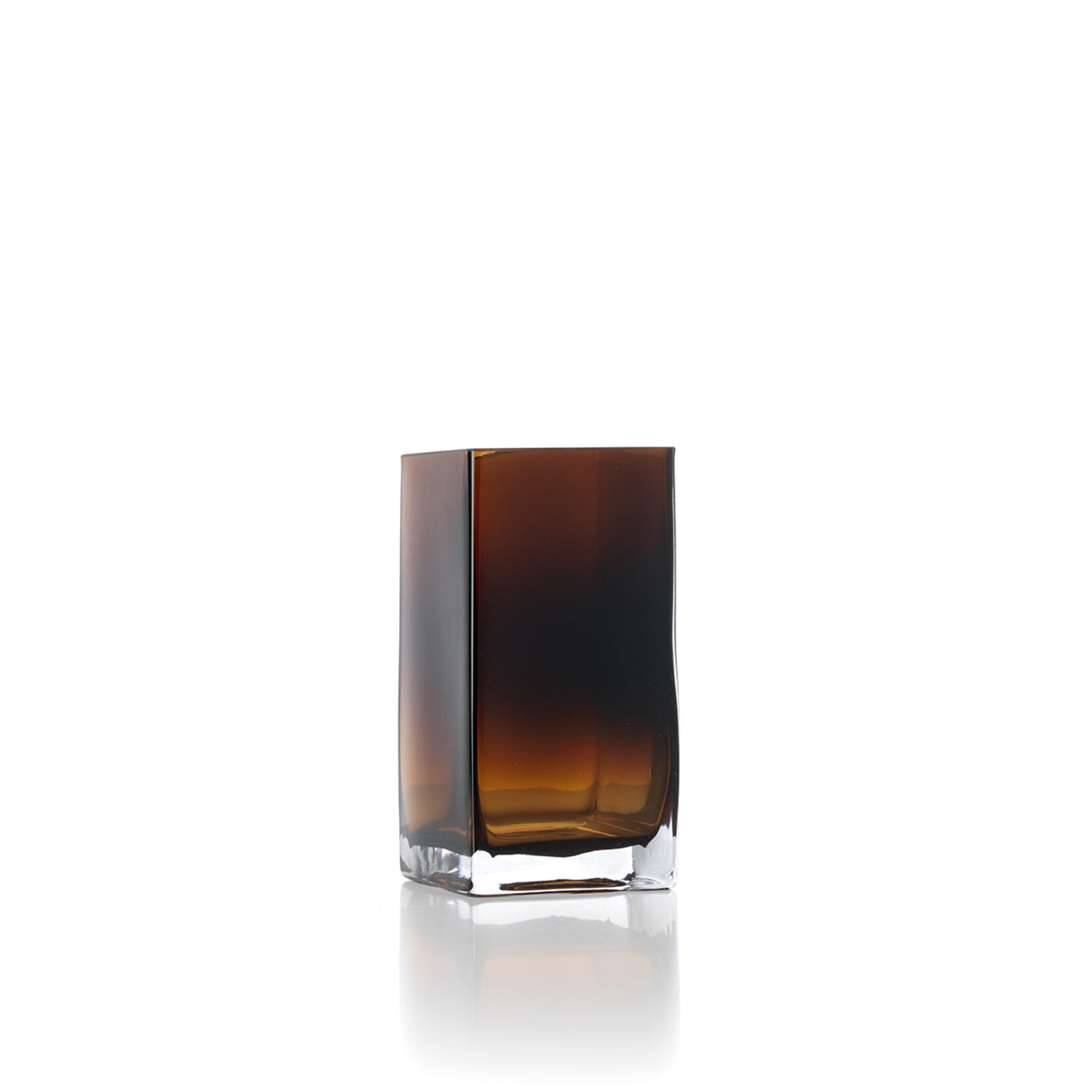 Bazar Bizar Antwerp The Amber Cuboid Vase - Amber - S