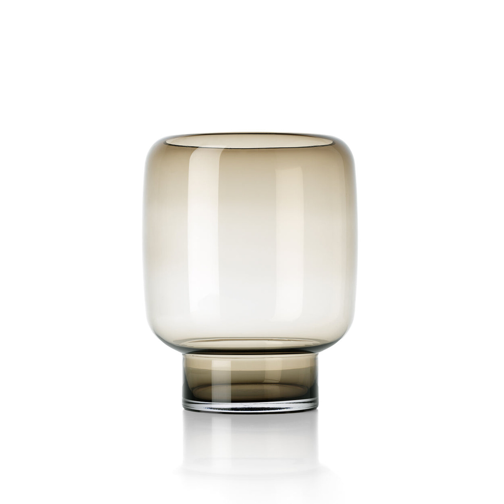 Bazar Bizar Antwerp The Smoky Cube Vase - Brown - L