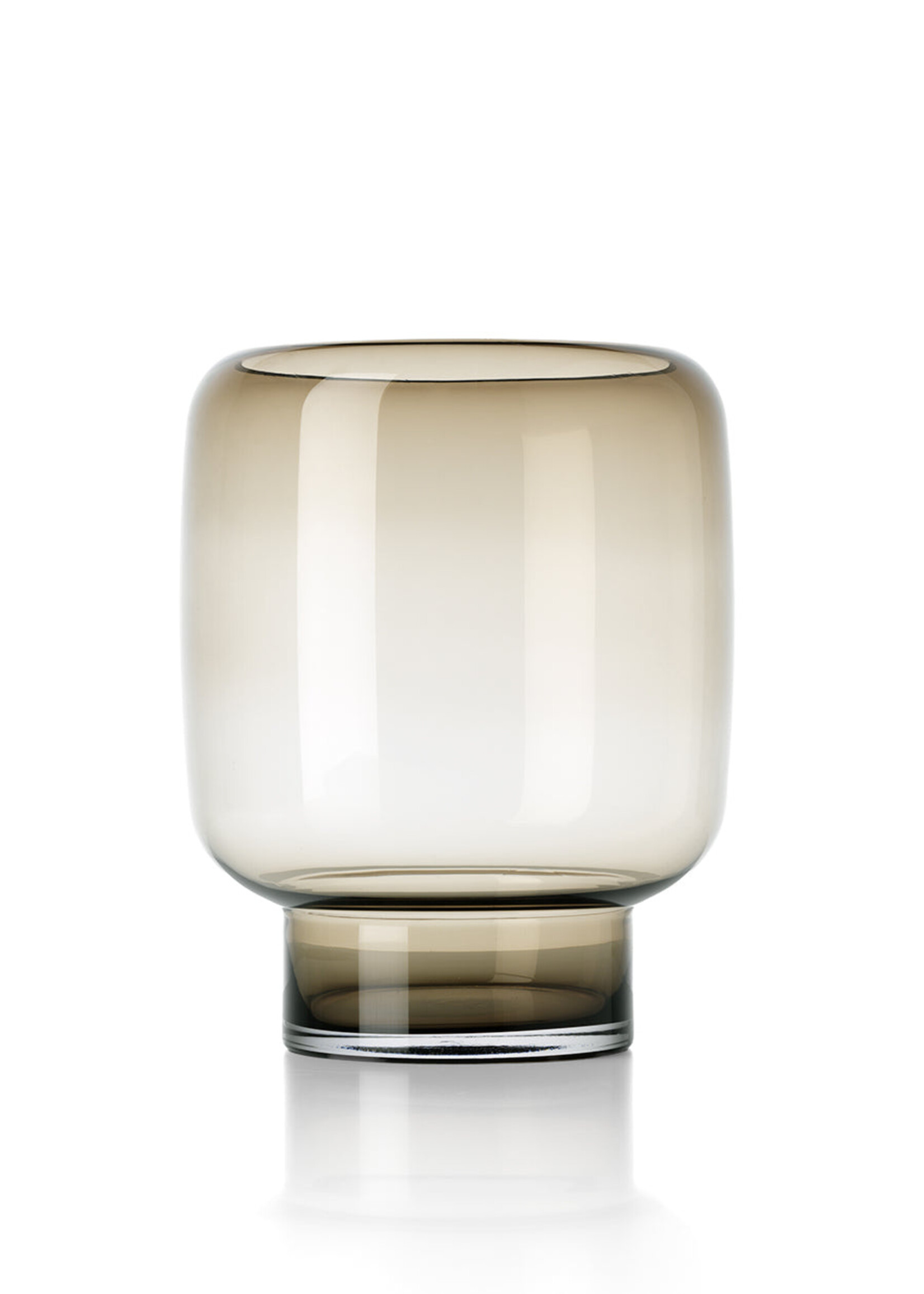 Bazar Bizar Antwerp The Smoky Cube Vase - Brown - L