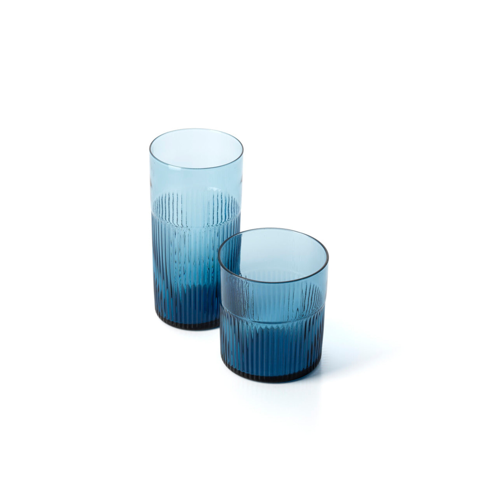 Bazar Bizar Antwerp The Azure Rippled High Tumbler - Blue