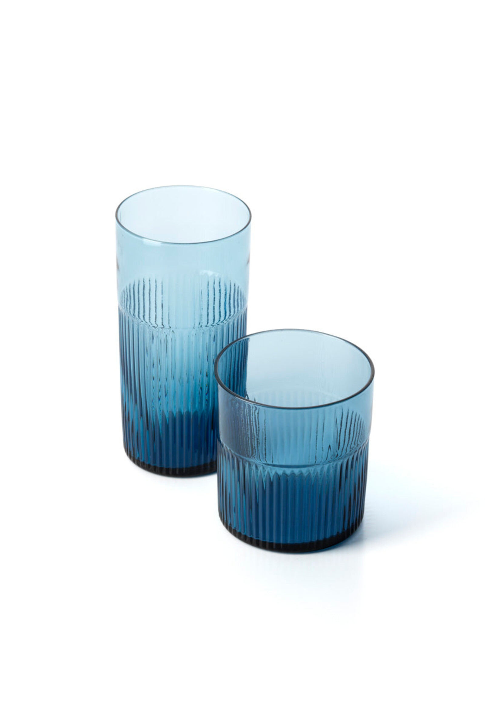 Bazar Bizar Antwerp The Azure Rippled High Tumbler - Blue