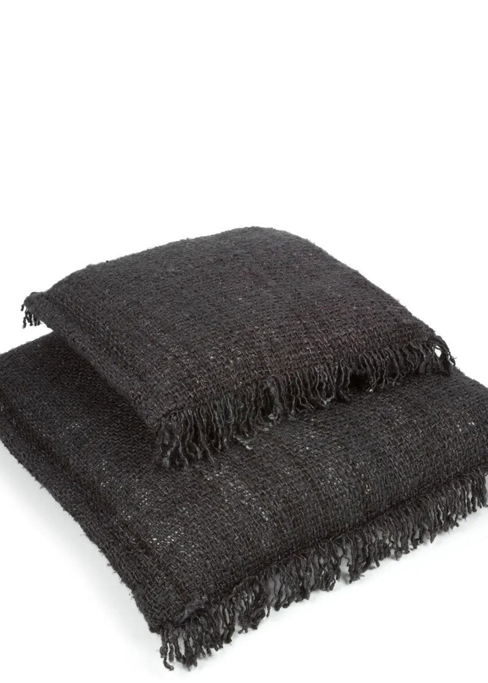 Bazar Bizar Antwerp The Oh My Gee Cushion Cover - Black Navy - 60x60