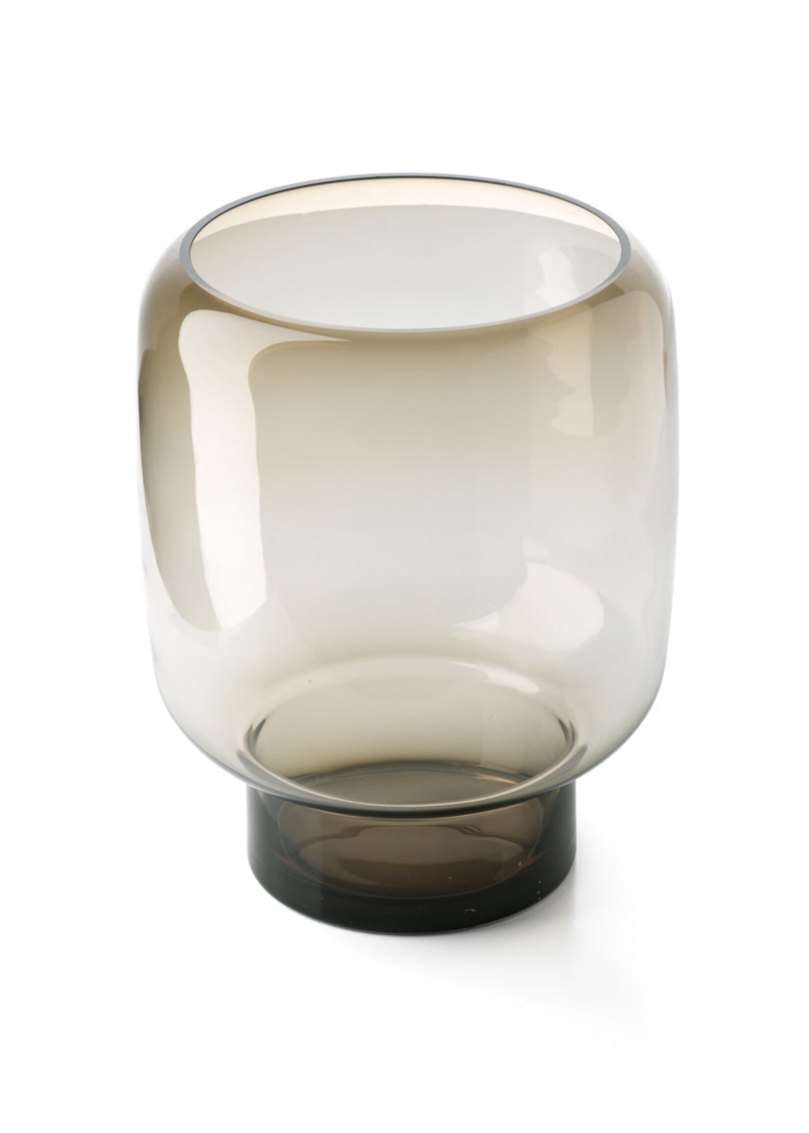 Bazar Bizar Antwerp The Smoky Cube Vase - Brown - L