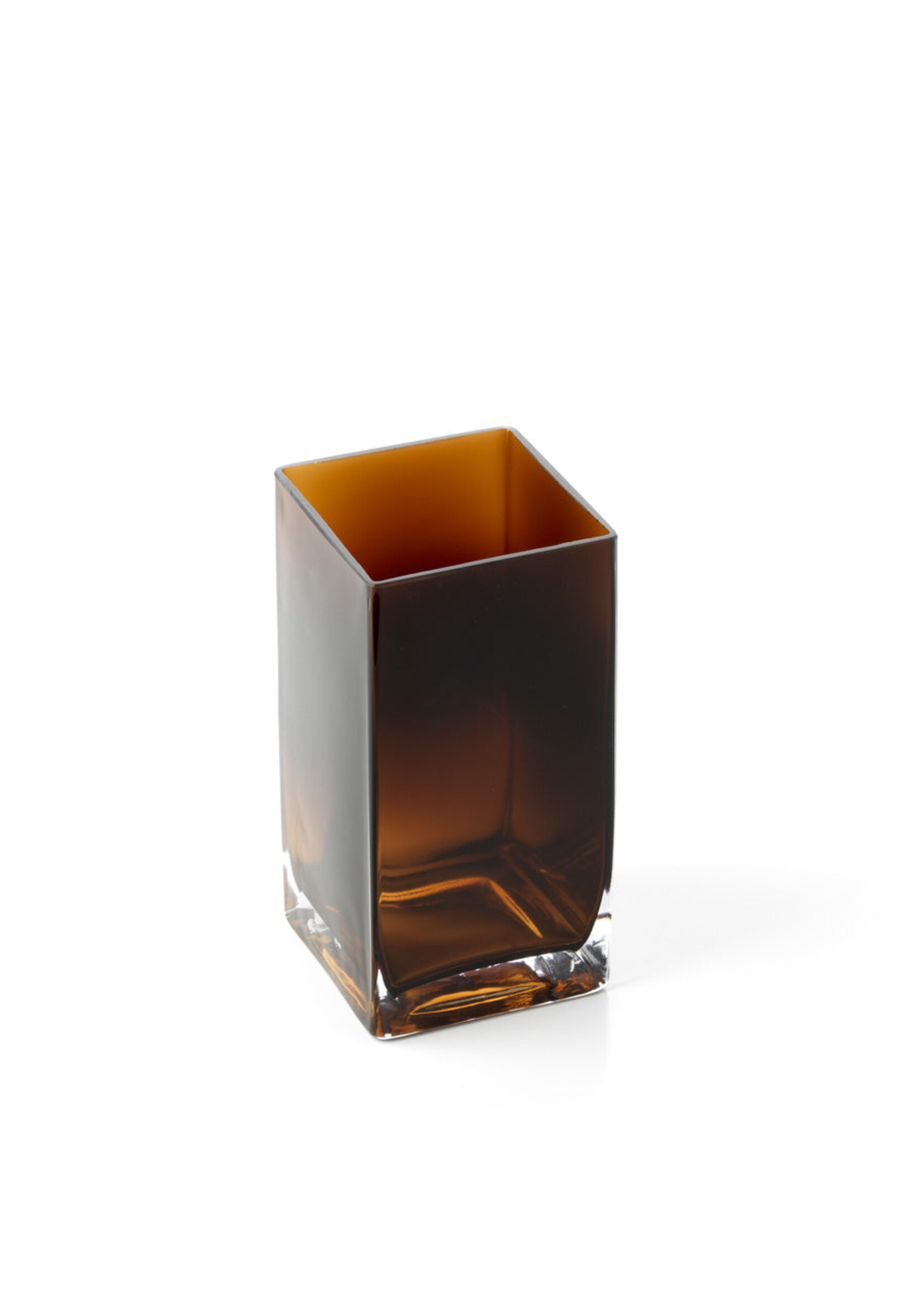 Bazar Bizar Antwerp The Amber Cuboid Vase - Amber - S