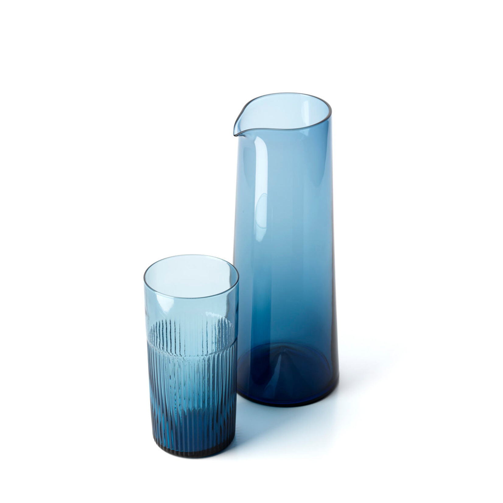 Bazar Bizar Antwerp The Azure Rippled High Tumbler - Blue