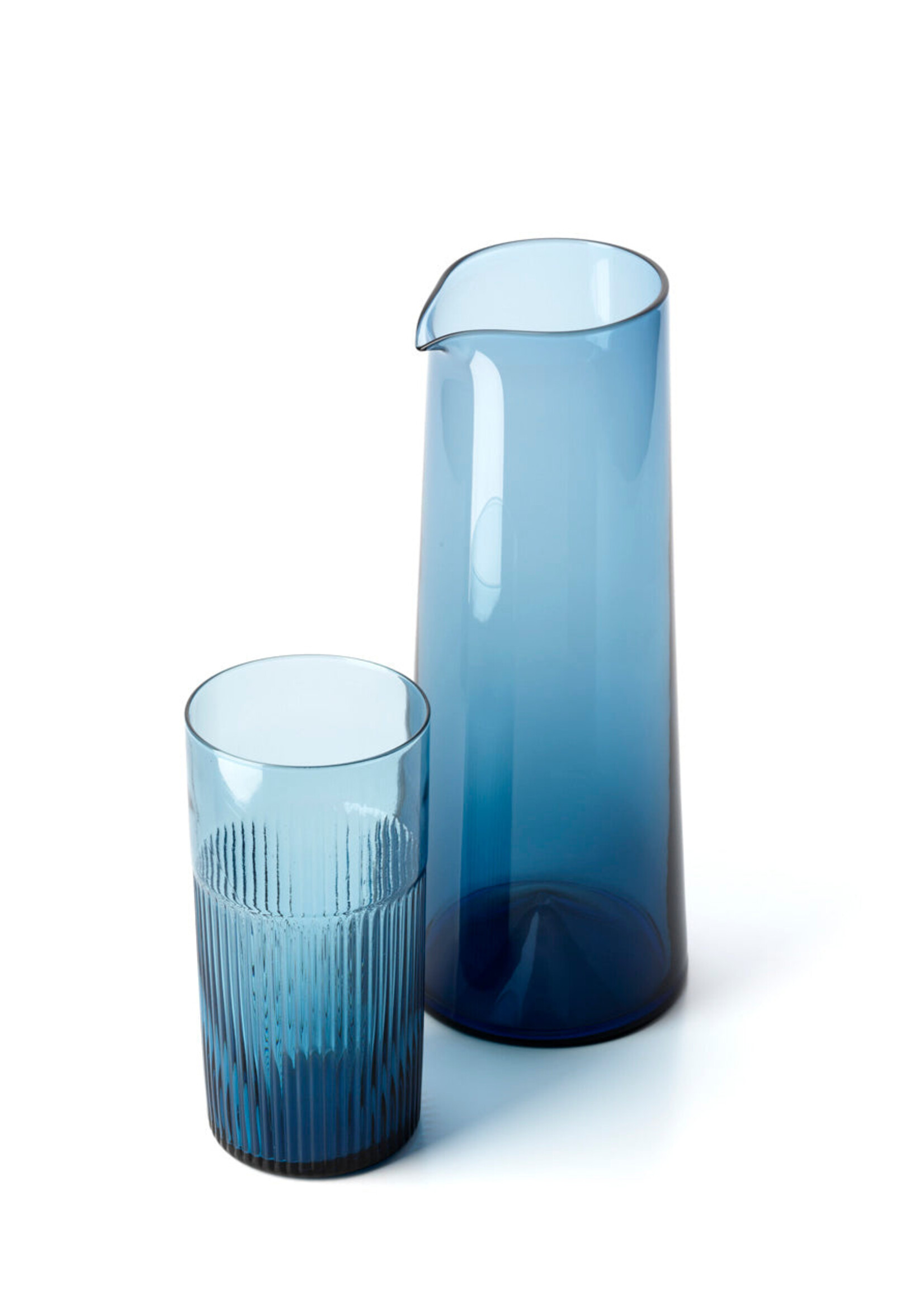 Bazar Bizar Antwerp The Azure Rippled High Tumbler - Blue