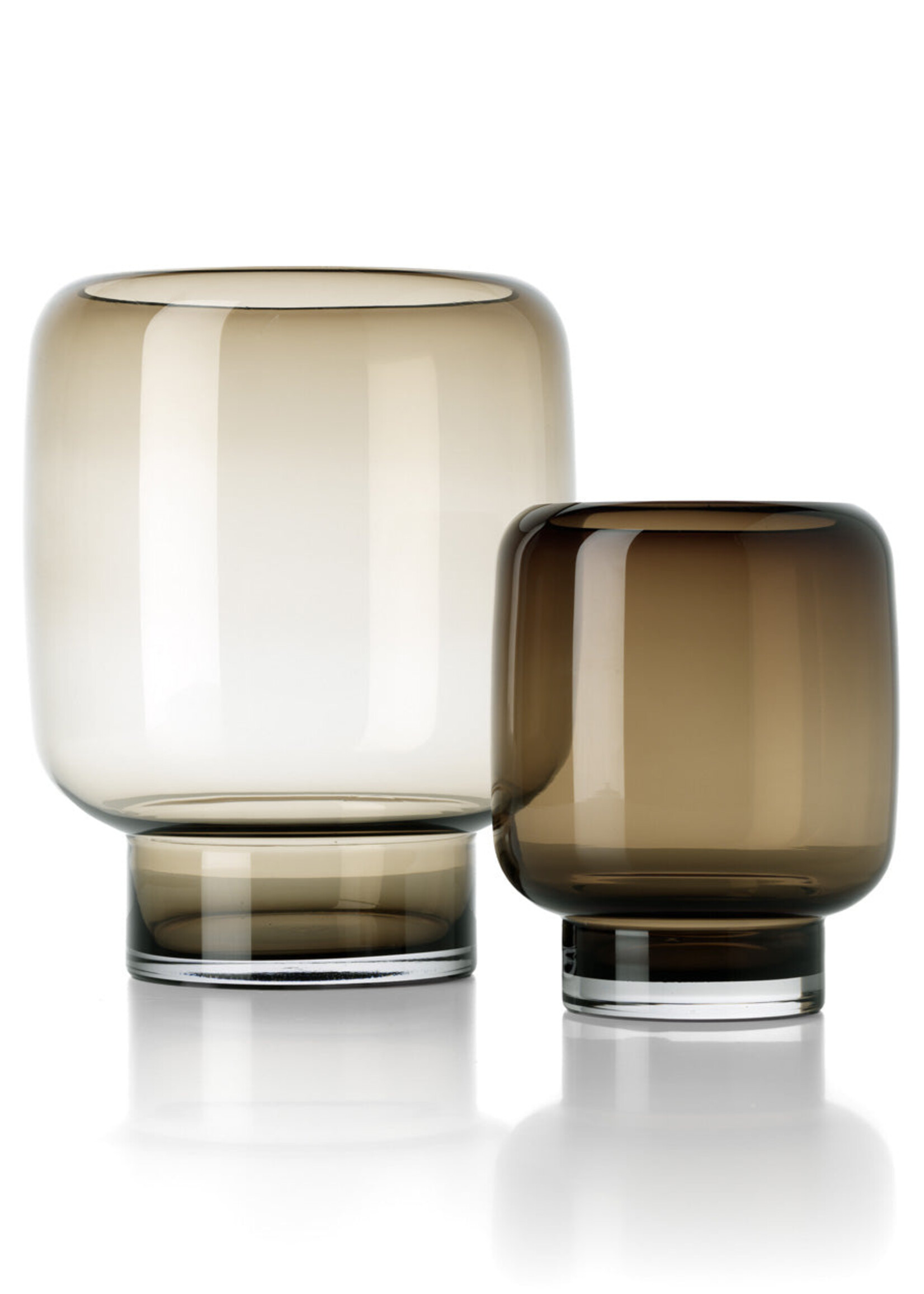 Bazar Bizar Antwerp The Smoky Cube Vase - Brown - L
