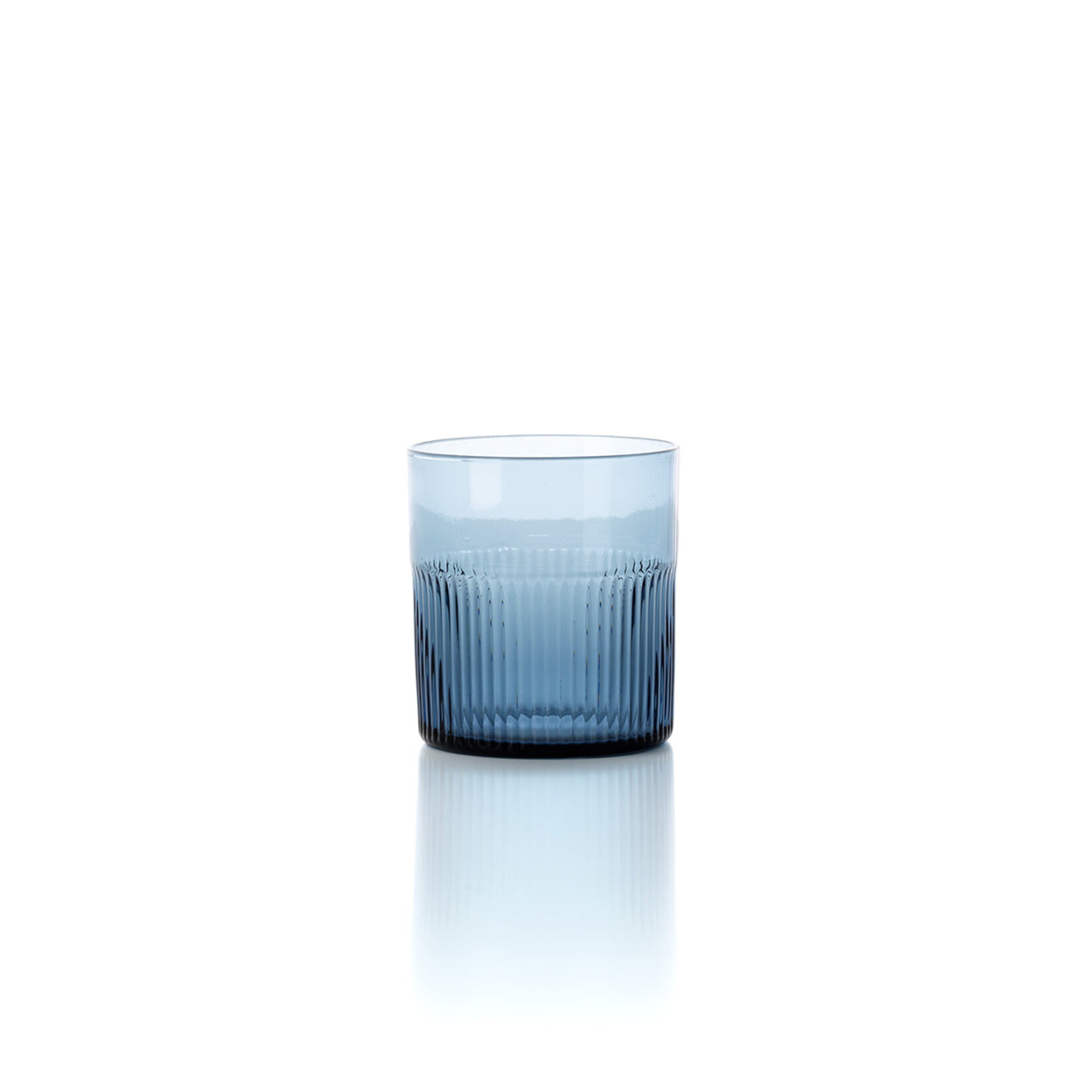 Bazar Bizar Antwerp The Azure Rippled Low Tumbler - Blue