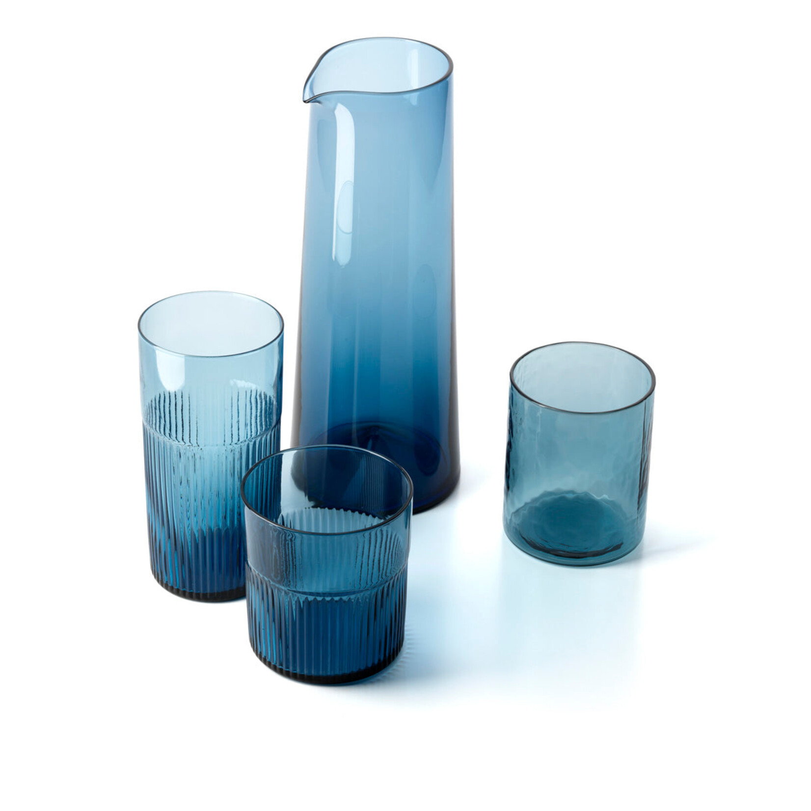 Bazar Bizar Antwerp The Azure Rippled High Tumbler - Blue