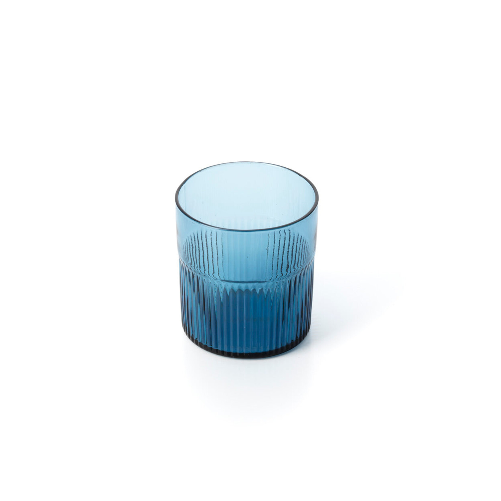 Bazar Bizar Antwerp The Azure Rippled Low Tumbler - Blue