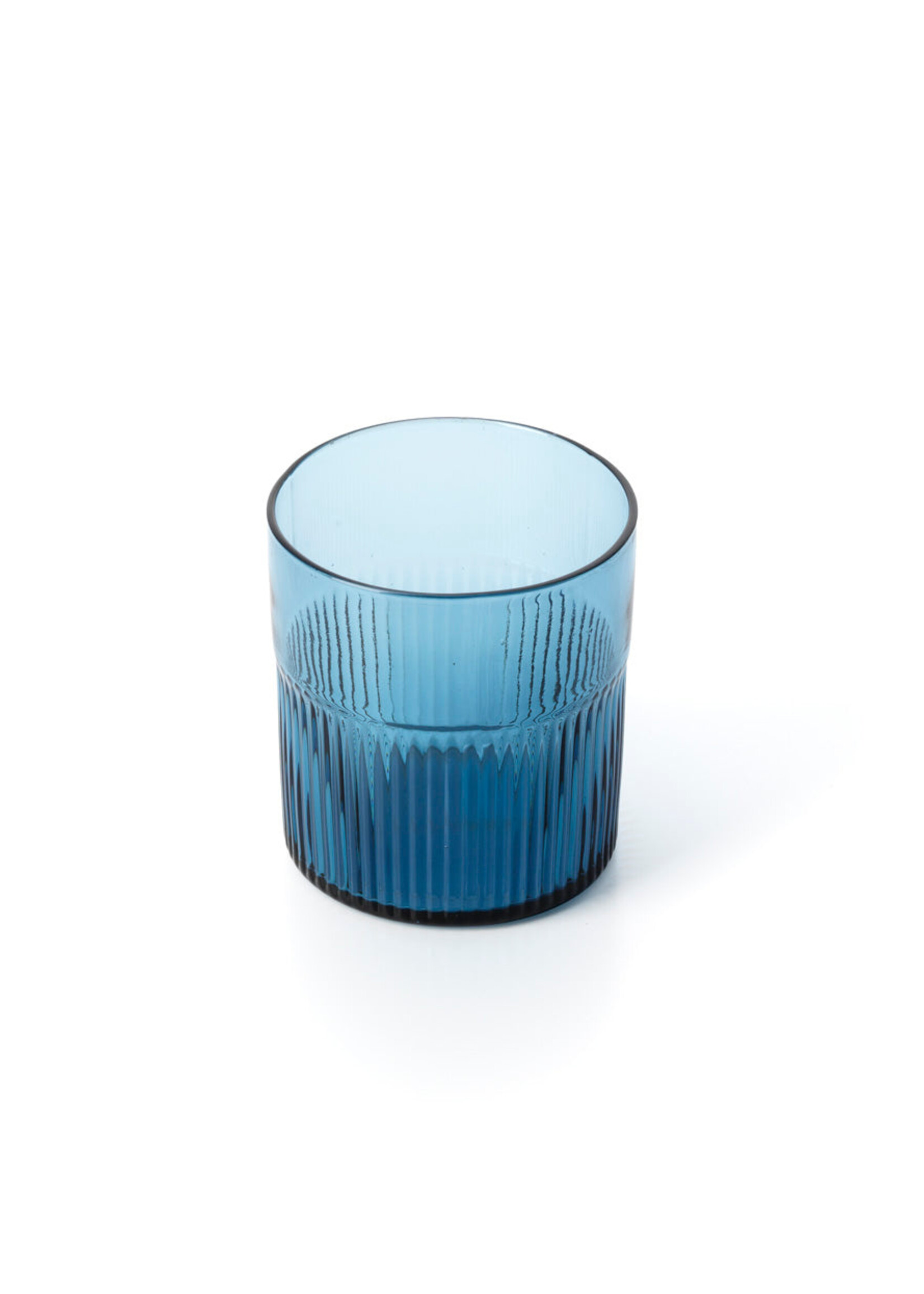 Bazar Bizar Antwerp The Azure Rippled Low Tumbler - Blue