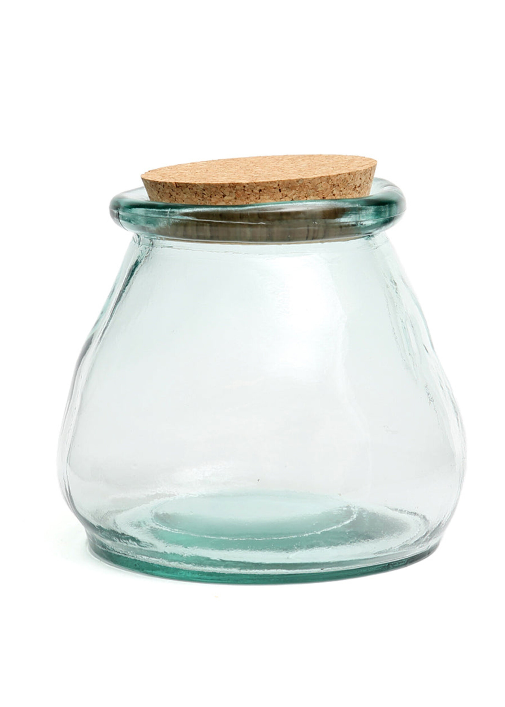 Bazar Bizar Antwerp The Belly Glass Pot - Blue - L