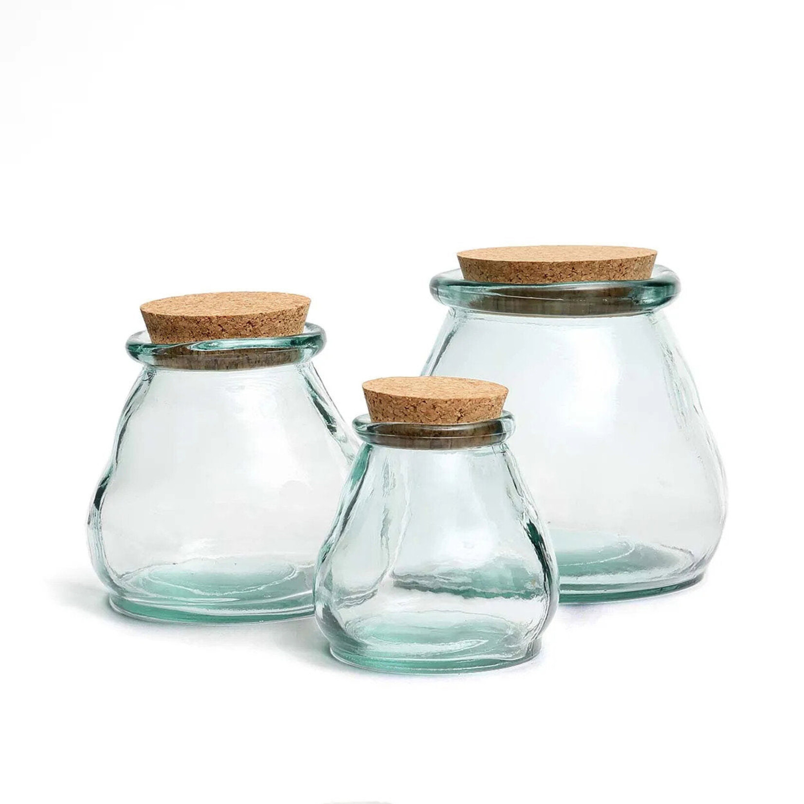 Bazar Bizar Antwerp The Belly Glass Pot - Blue - L