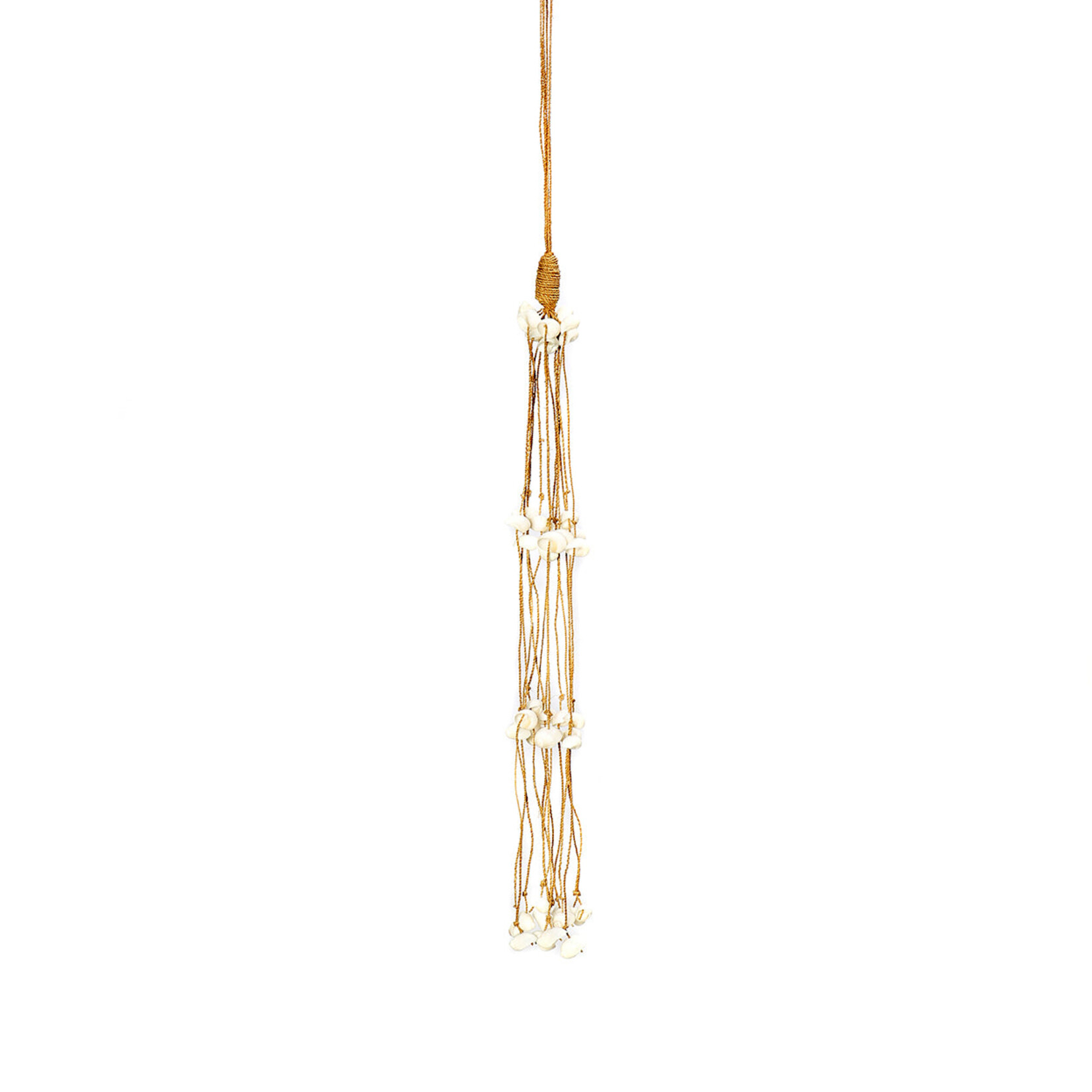 Bazar Bizar Antwerp The Long Shell Tassel - White