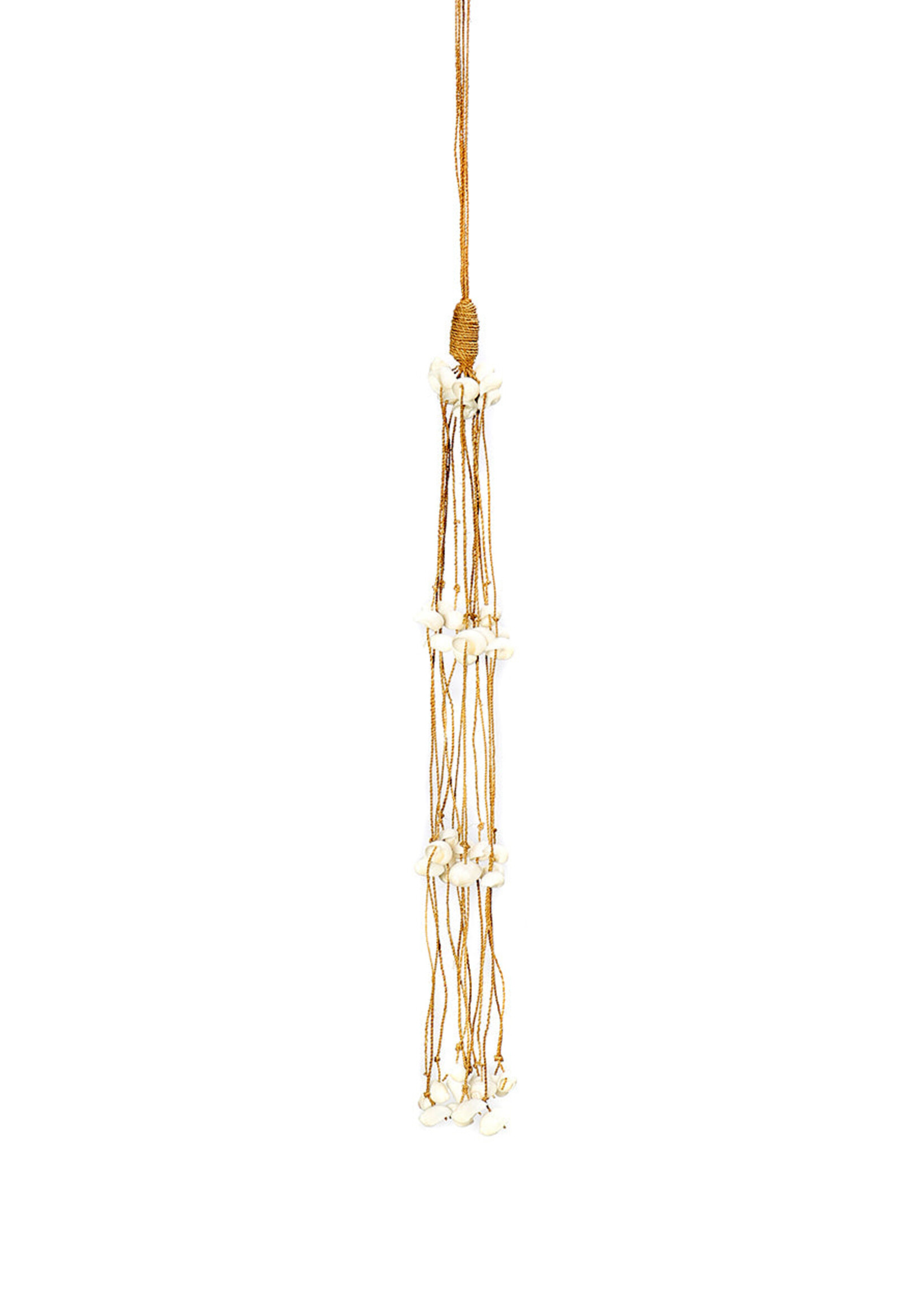 Bazar Bizar Antwerp The Long Shell Tassel - White