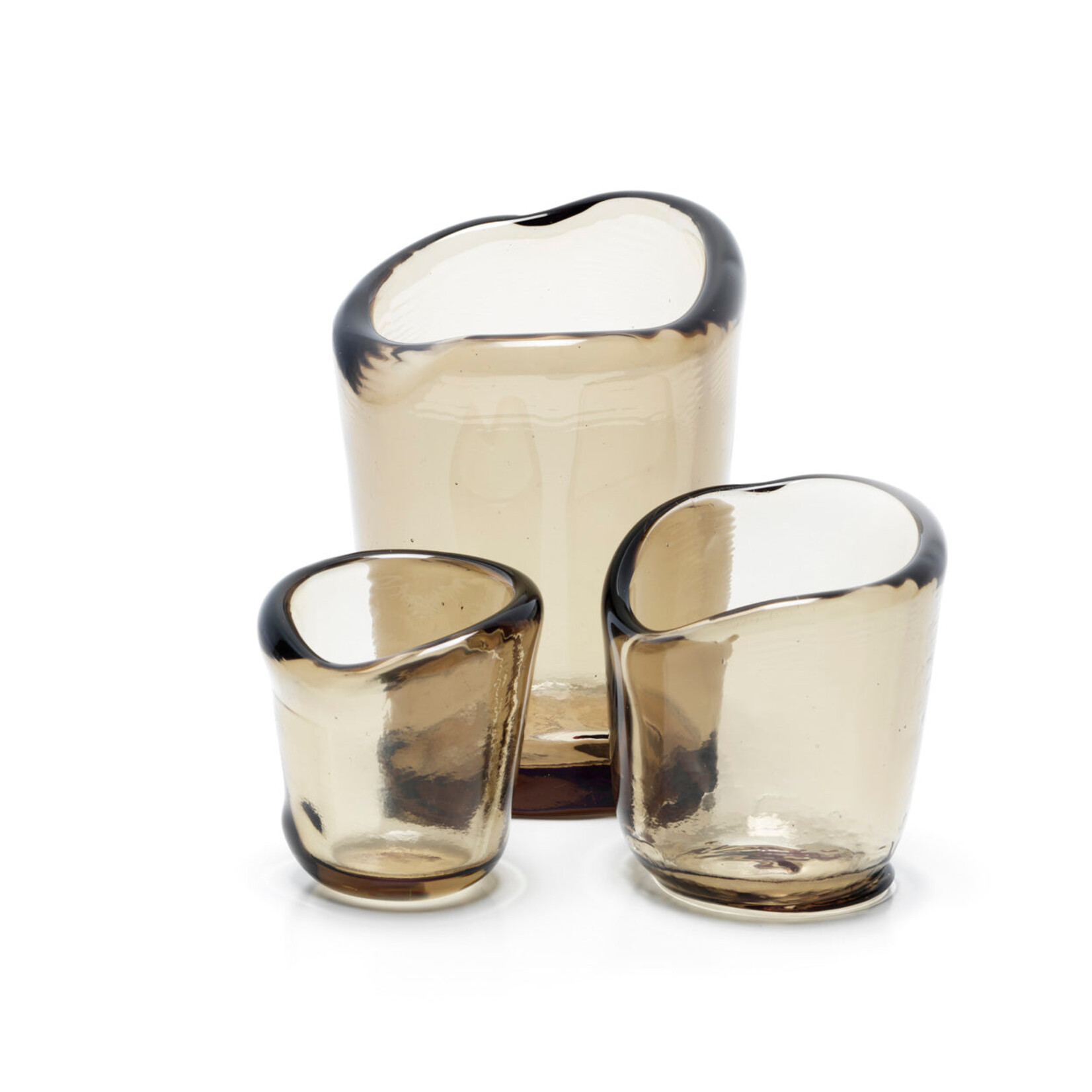 Bazar Bizar Antwerp The Nocturne Candle Holder - Charcoal - L