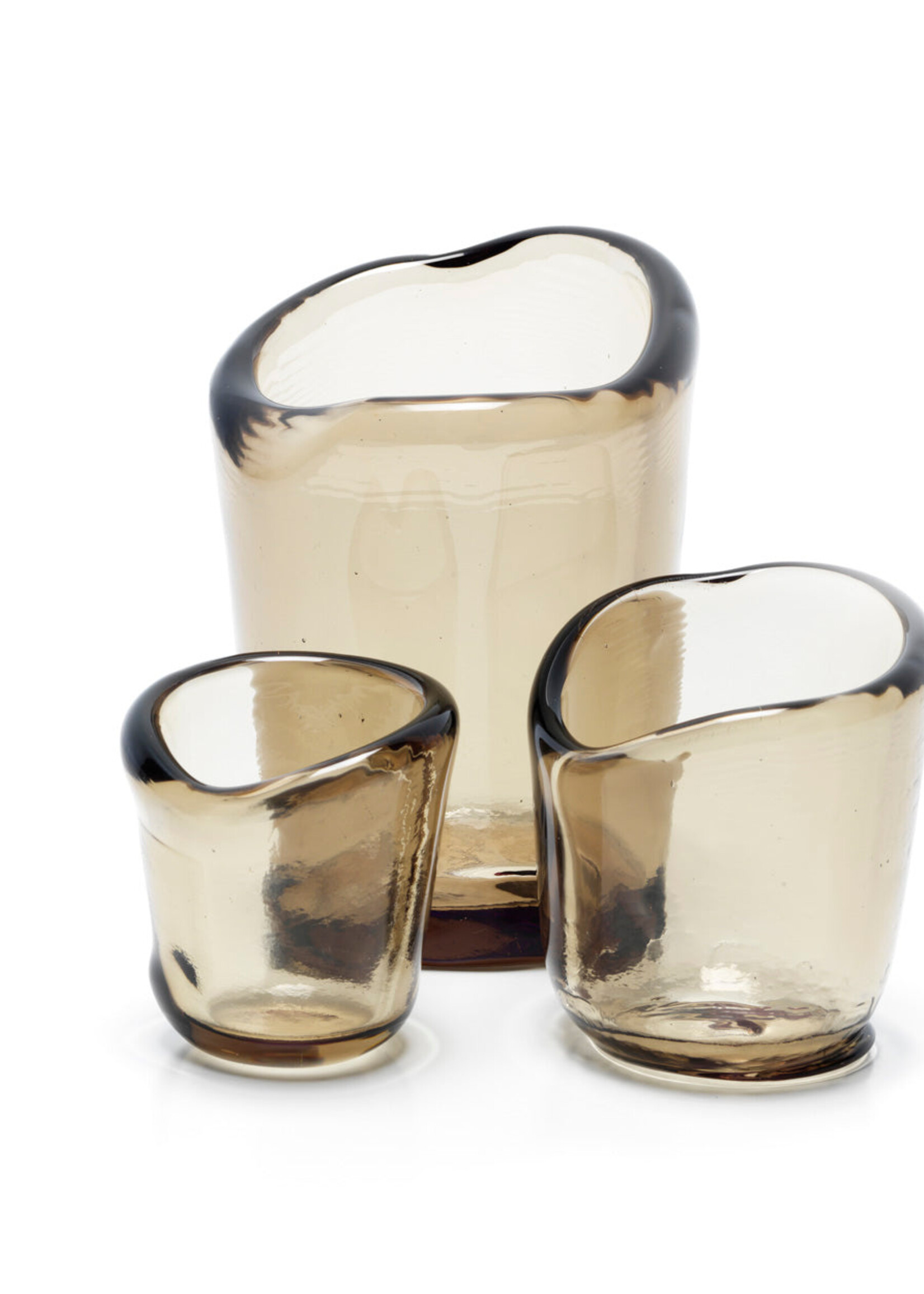 Bazar Bizar Antwerp The Nocturne Candle Holder - Charcoal - L