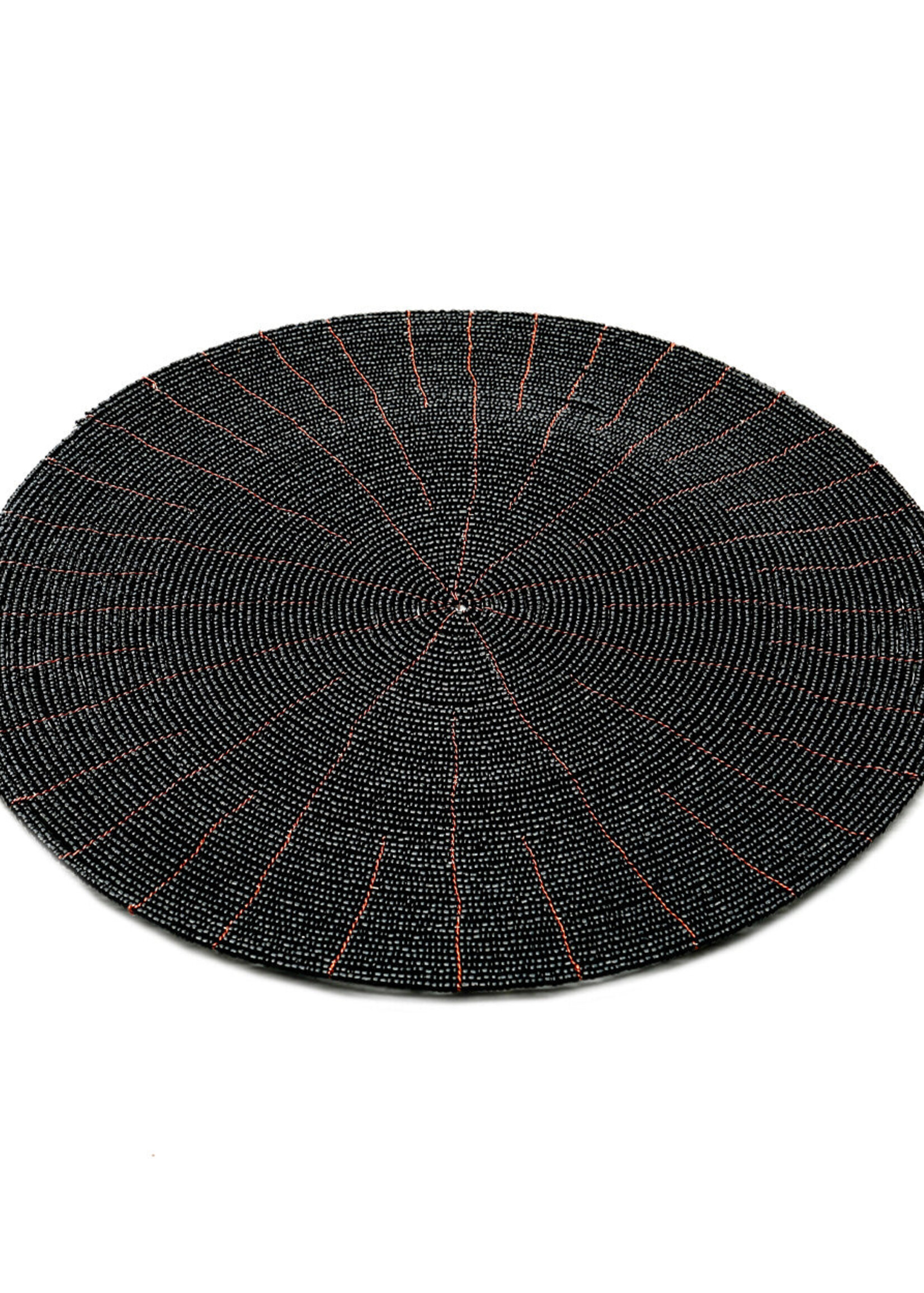 Bazar Bizar Antwerp The Beaded Placemat - Black