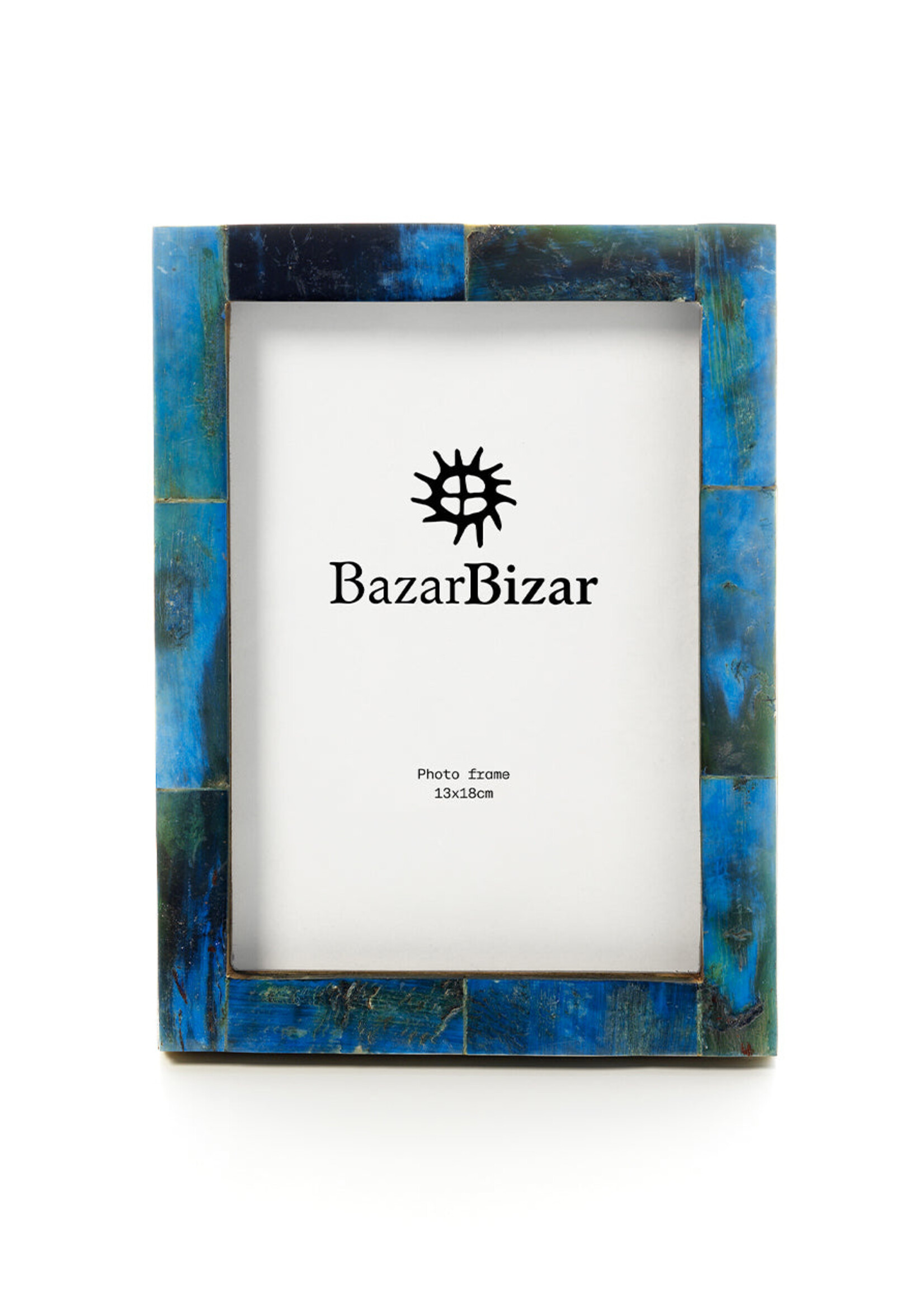 Bazar Bizar Antwerp The Azure Patchwork Frame - Turquoise - 13x18