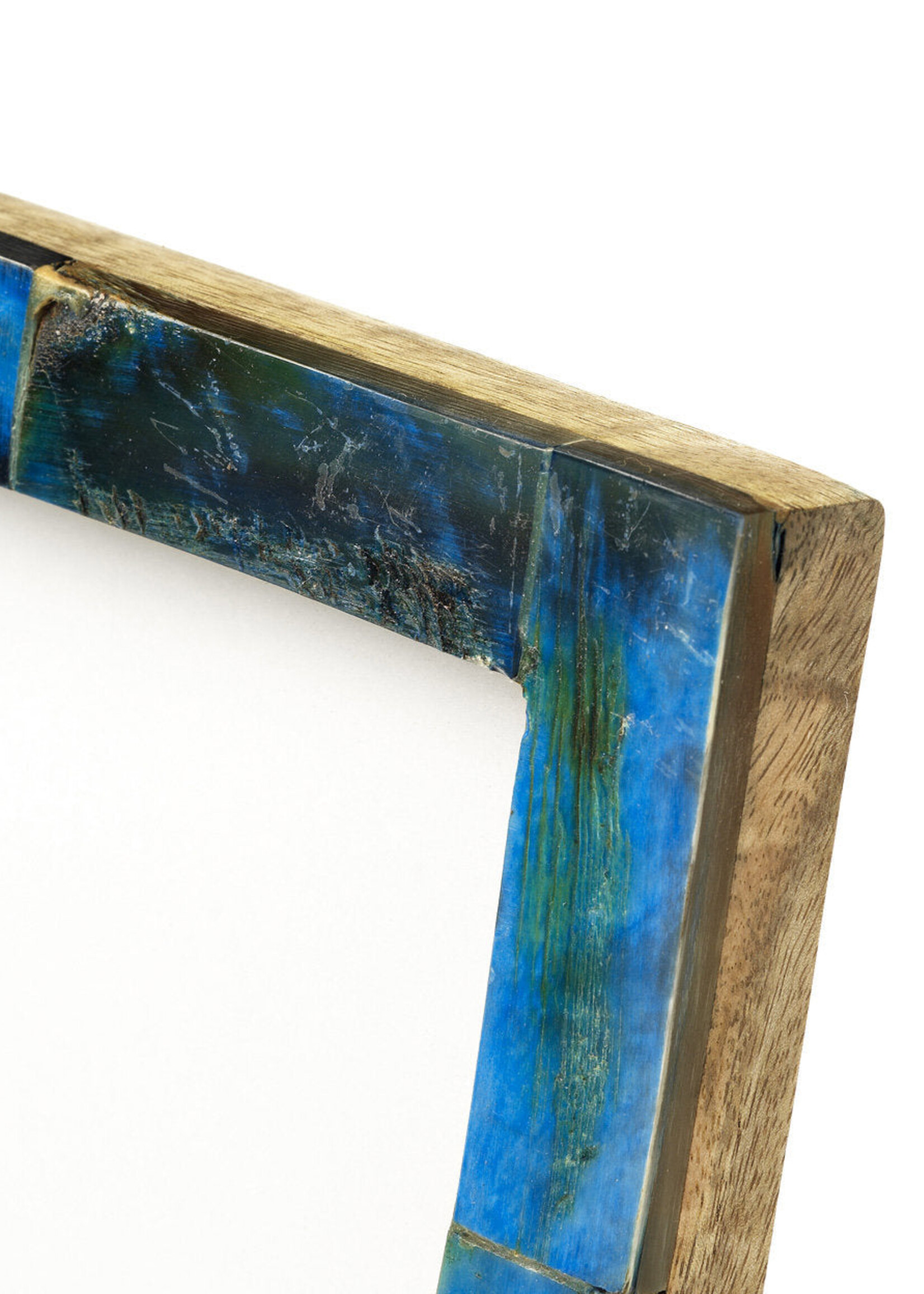 Bazar Bizar Antwerp The Azure Patchwork Frame - Turquoise - 13x18