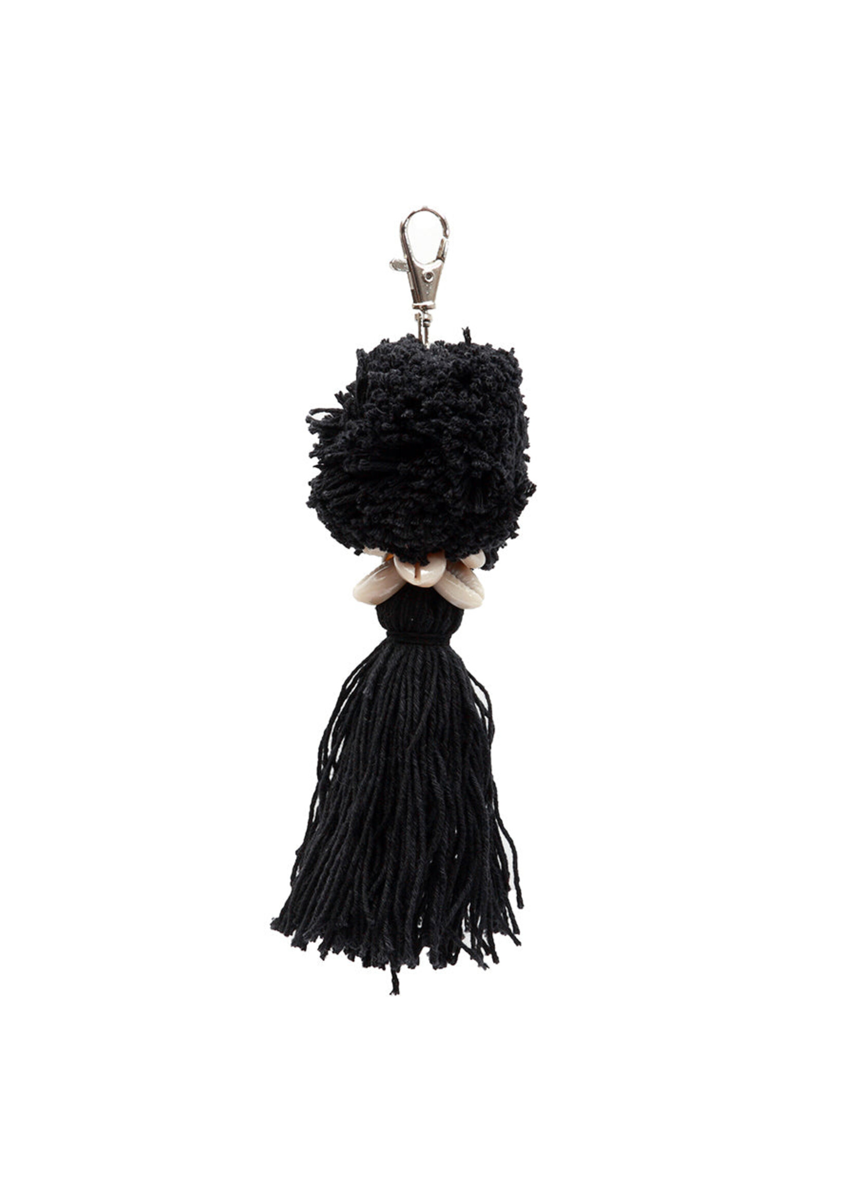 Bazar Bizar Antwerp The Pompom Keychain - Black