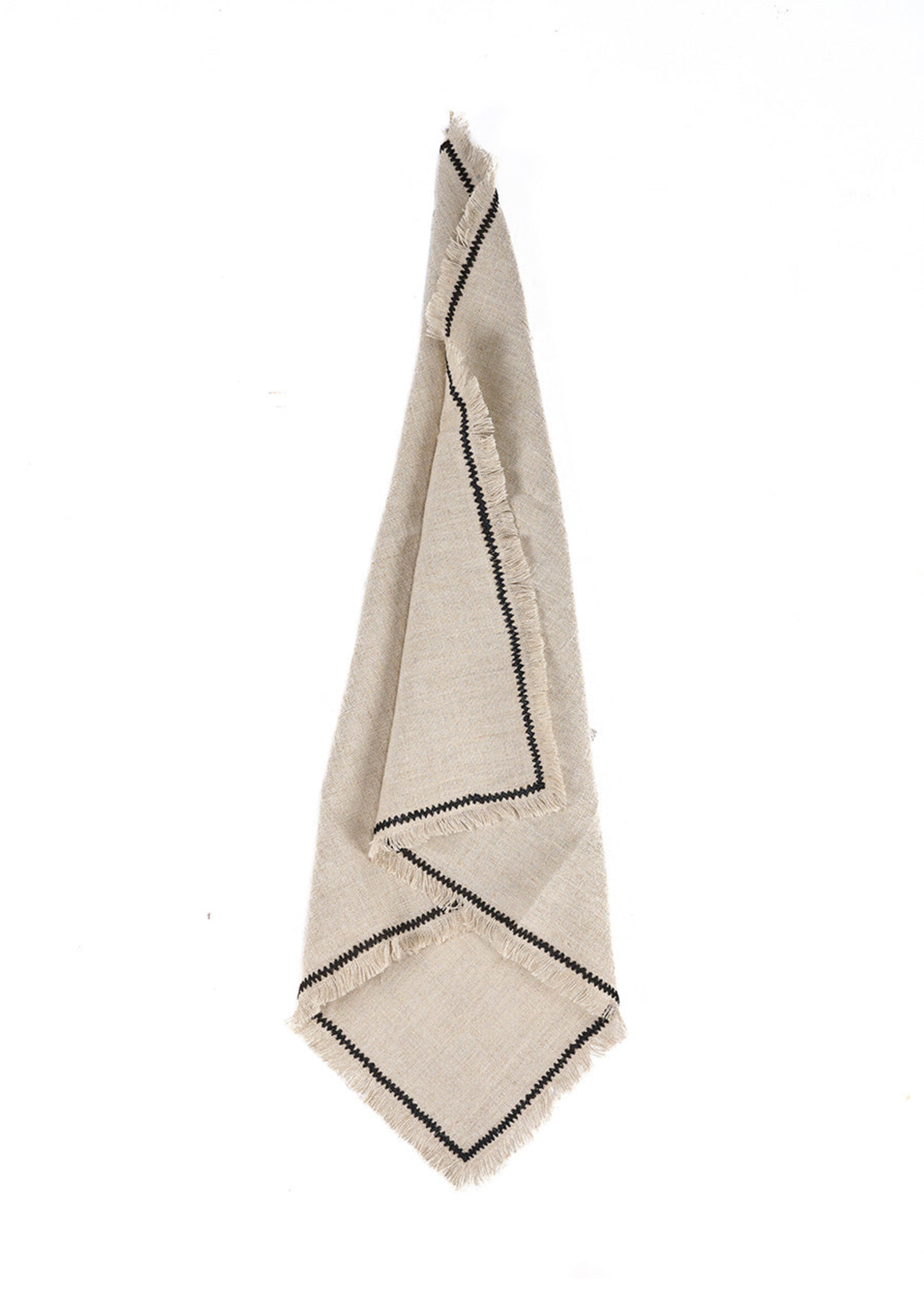 Bazar Bizar Antwerp The Tuscany Napkin - Natural Black - 45x45