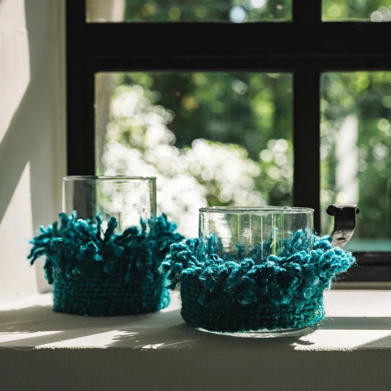 Bazar Bizar Antwerp The Oh My Gee Candle Holder - Aqua - M