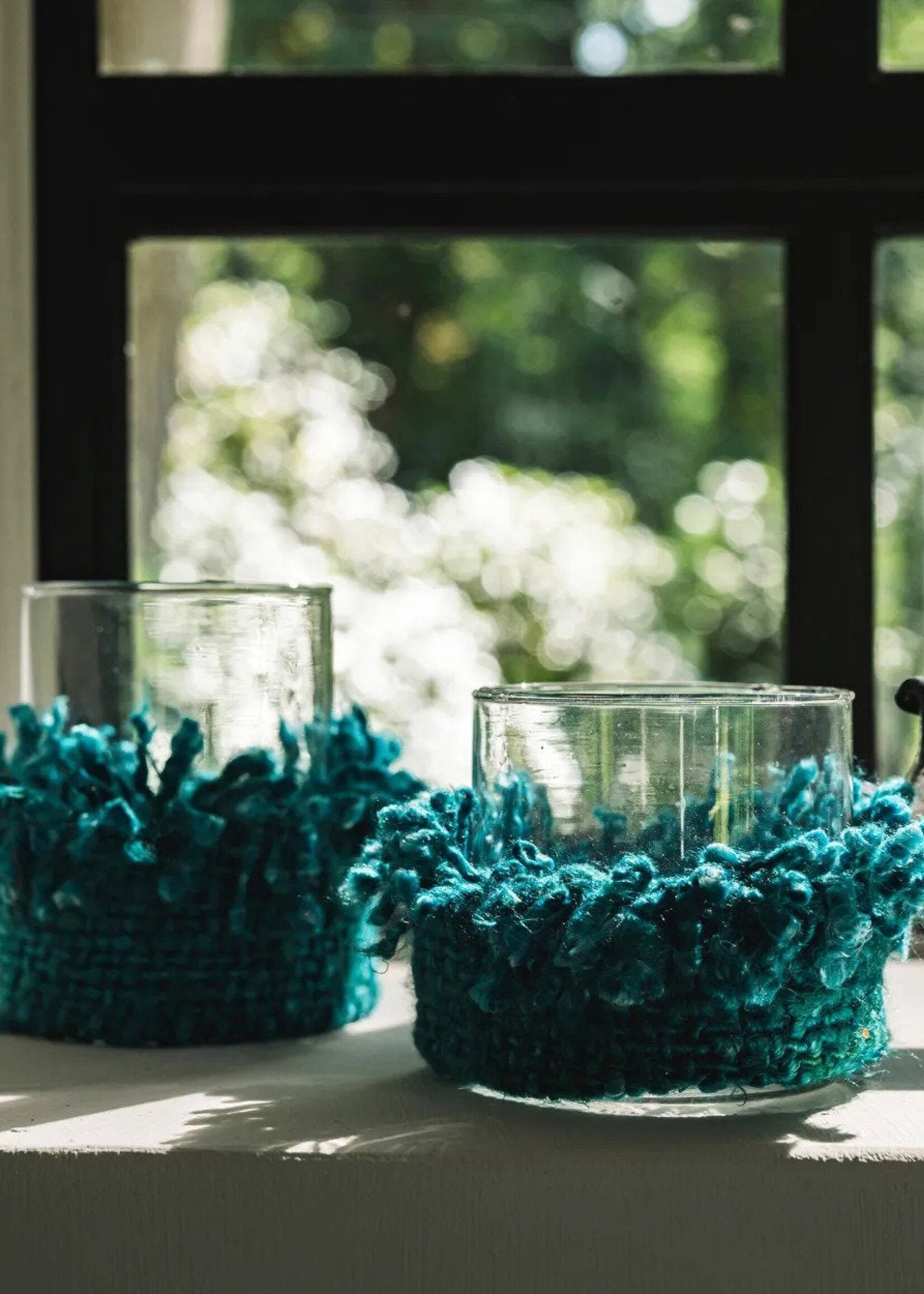 Bazar Bizar Antwerp The Oh My Gee Candle Holder - Aqua - M
