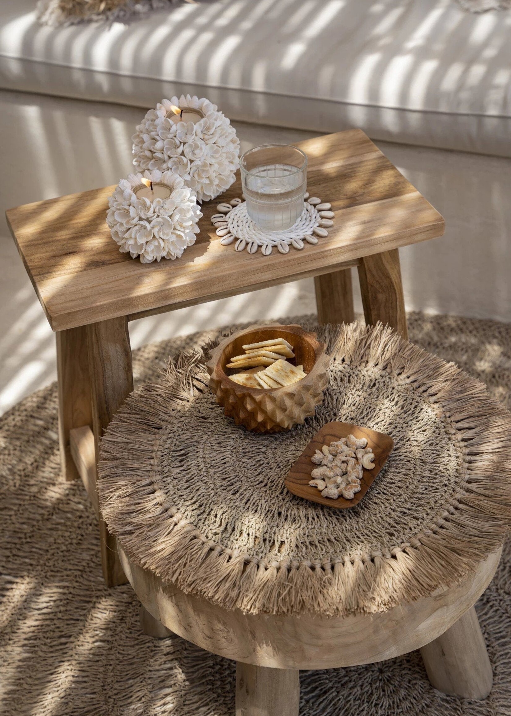 Bazar Bizar Antwerp The Crochet Raffia Placemat - Natural