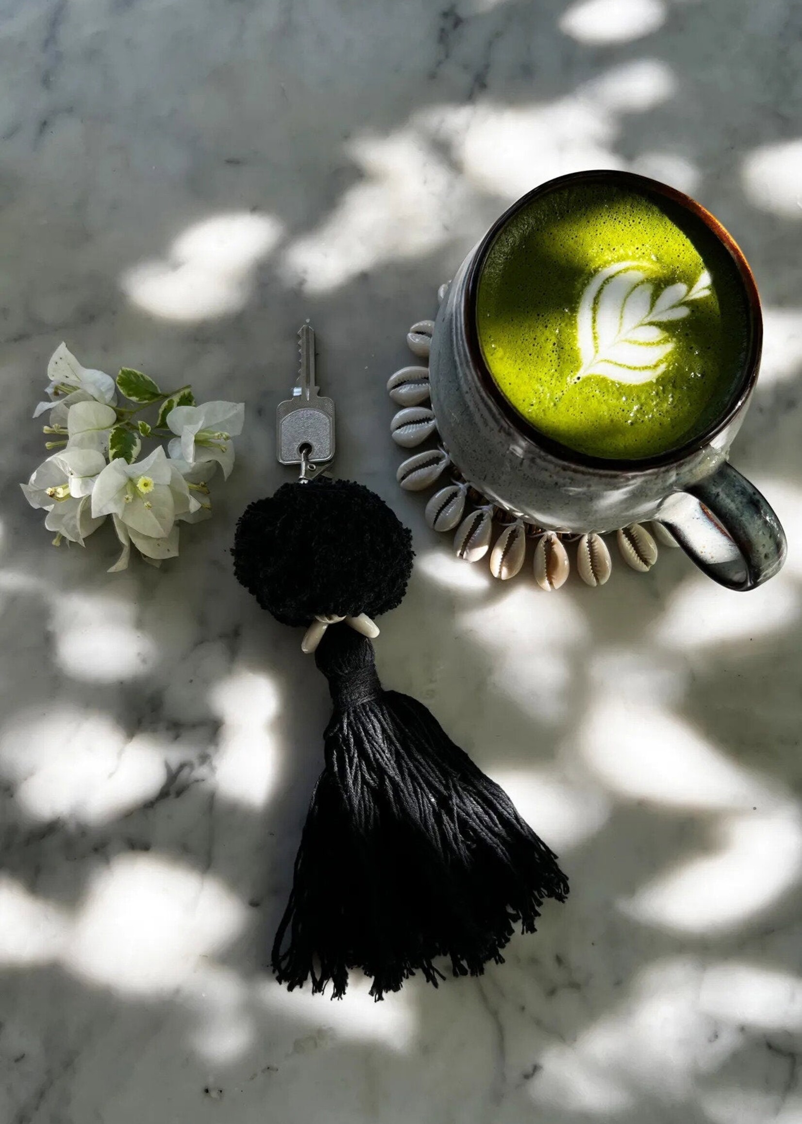 Bazar Bizar Antwerp The Pompom Keychain - Black
