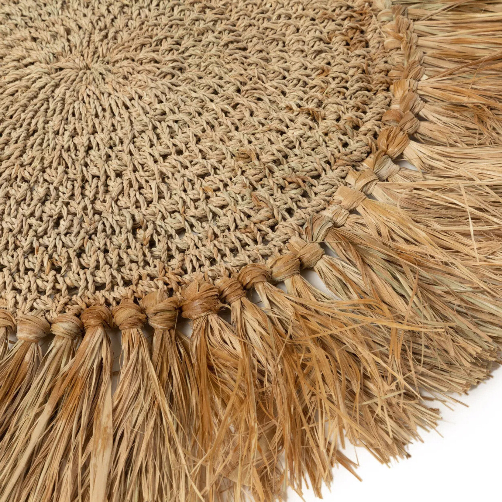 Bazar Bizar Antwerp The Crochet Raffia Placemat - Natural