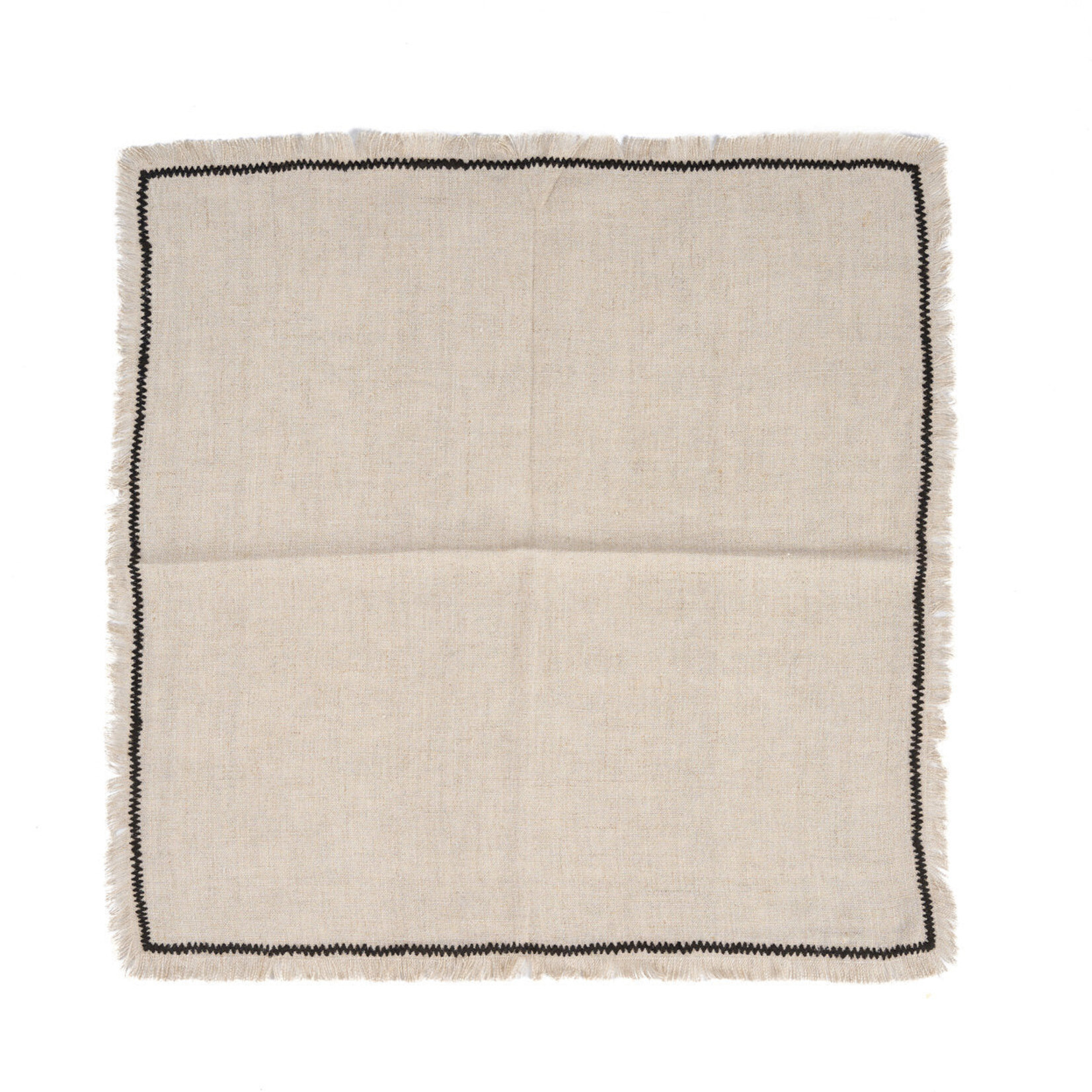 Bazar Bizar Antwerp The Tuscany Napkin - Natural Black - 45x45