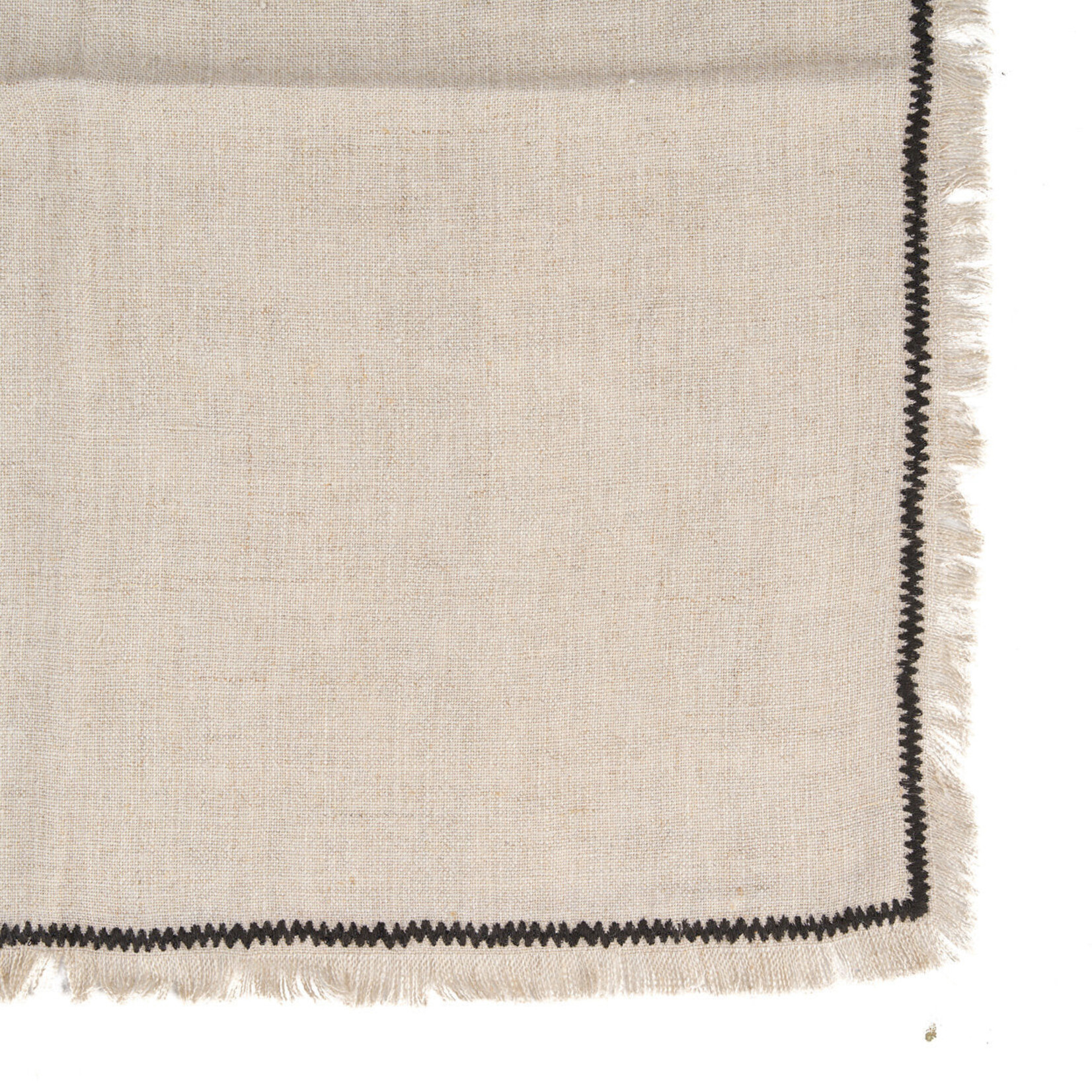 Bazar Bizar Antwerp The Tuscany Napkin - Natural Black - 45x45