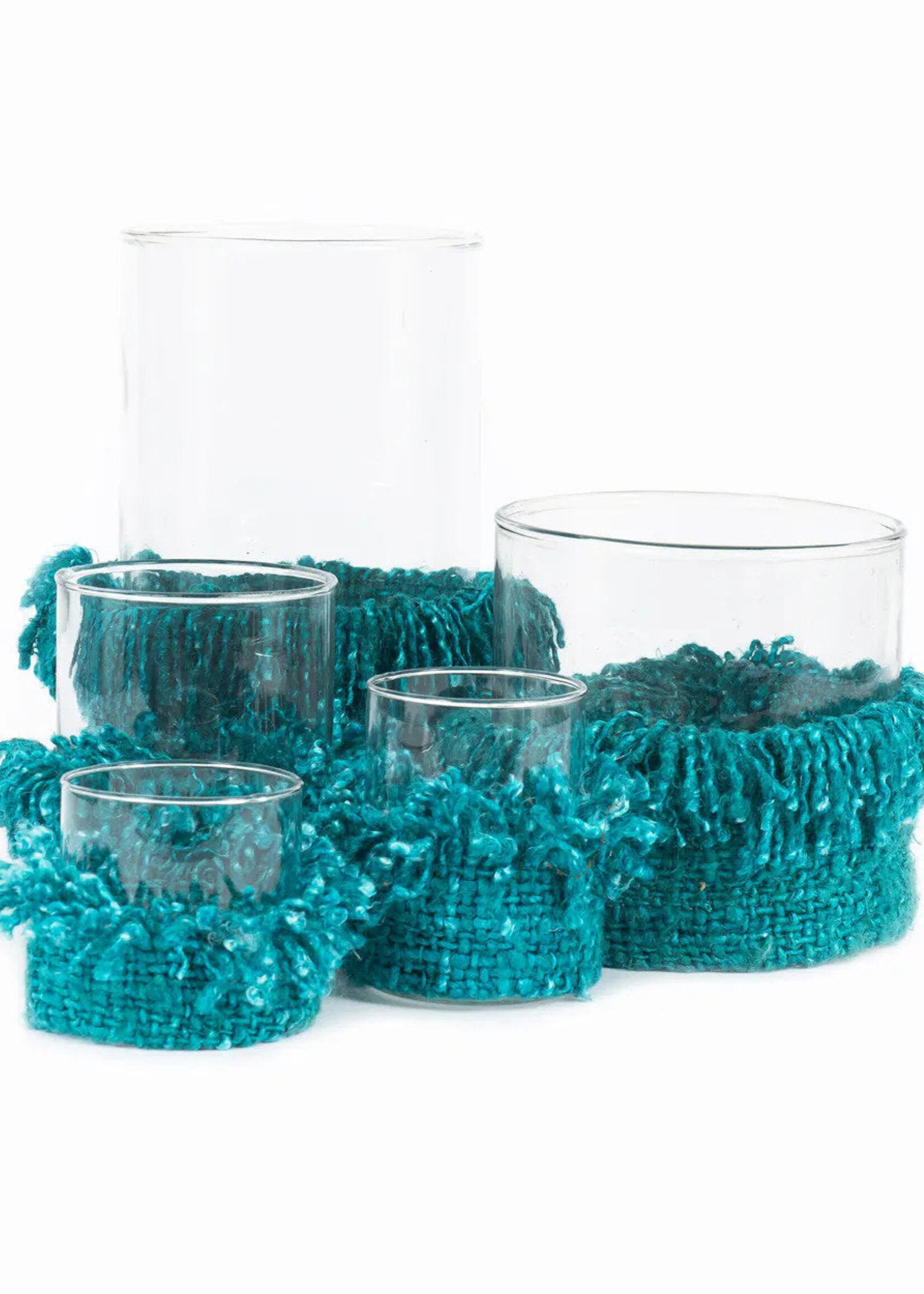 Bazar Bizar Antwerp The Oh My Gee Candle Holder - Aqua - M