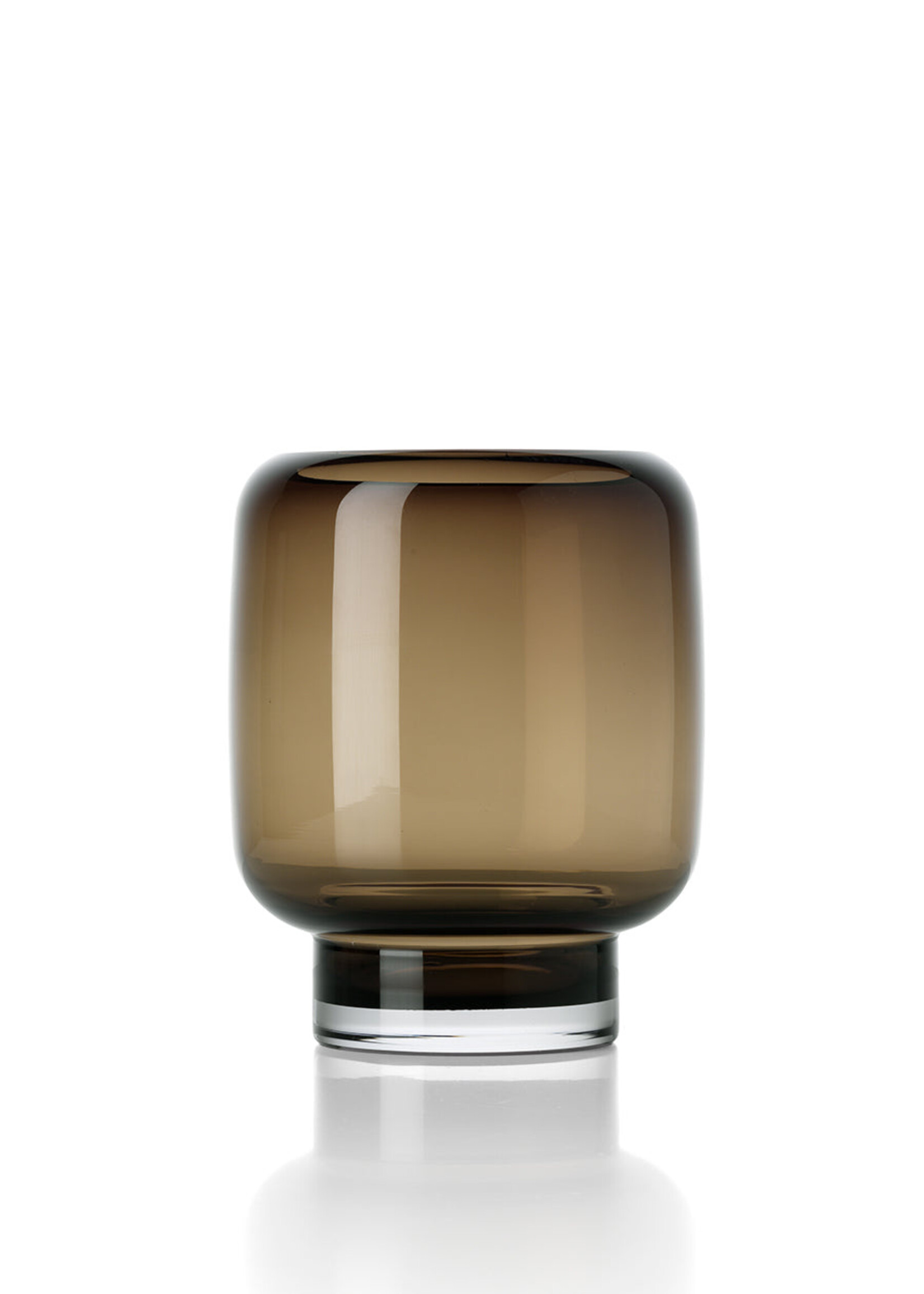 Bazar Bizar Antwerp The Smoky Cube Vase - Brown - S