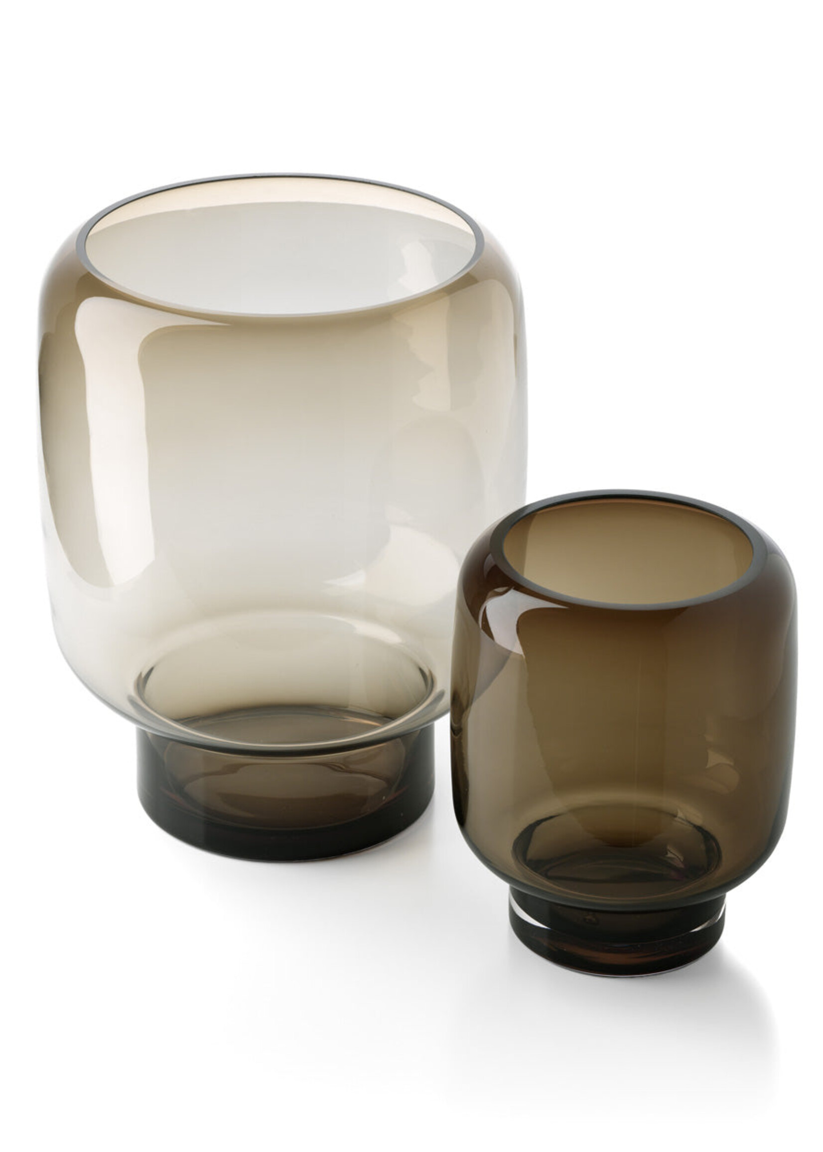 Bazar Bizar Antwerp The Smoky Cube Vase - Brown - S