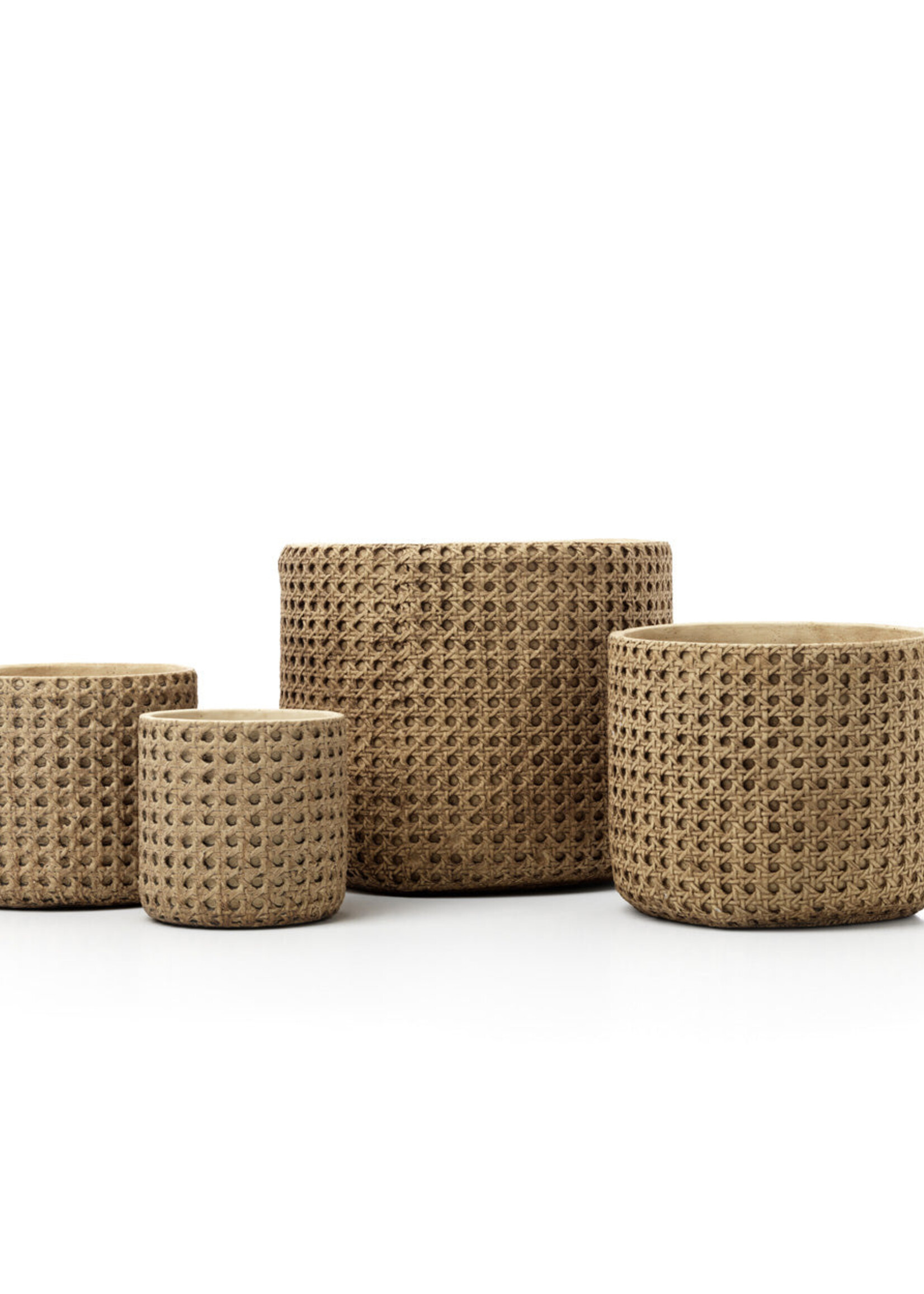 Bazar Bizar Antwerp The RattanRock Planter - Natural - S