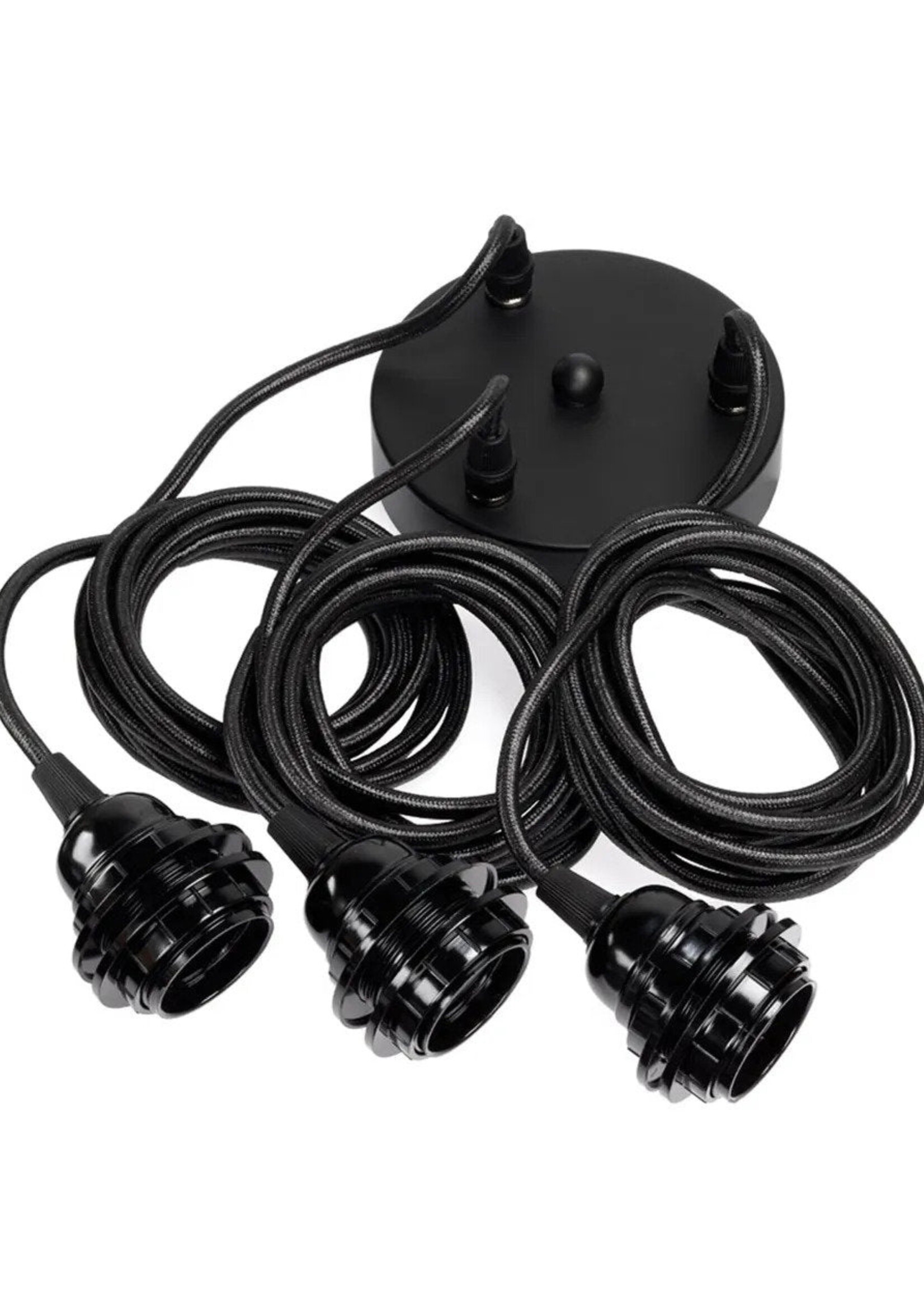 Bazar Bizar Antwerp Fitting Lamps Ceiling - Black - 3 Fittings