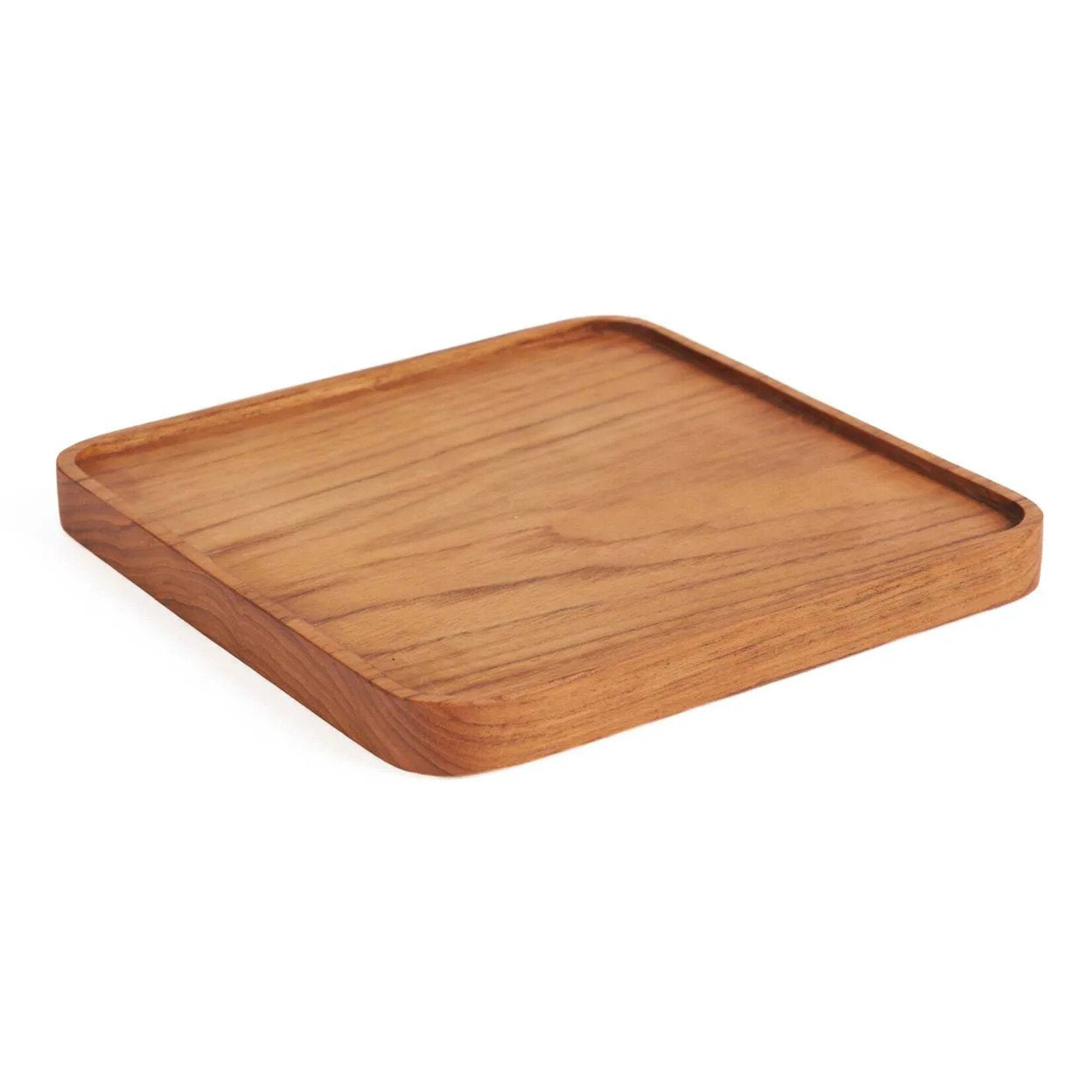 Bazar Bizar Antwerp The Teak Square Plate - Natural - S