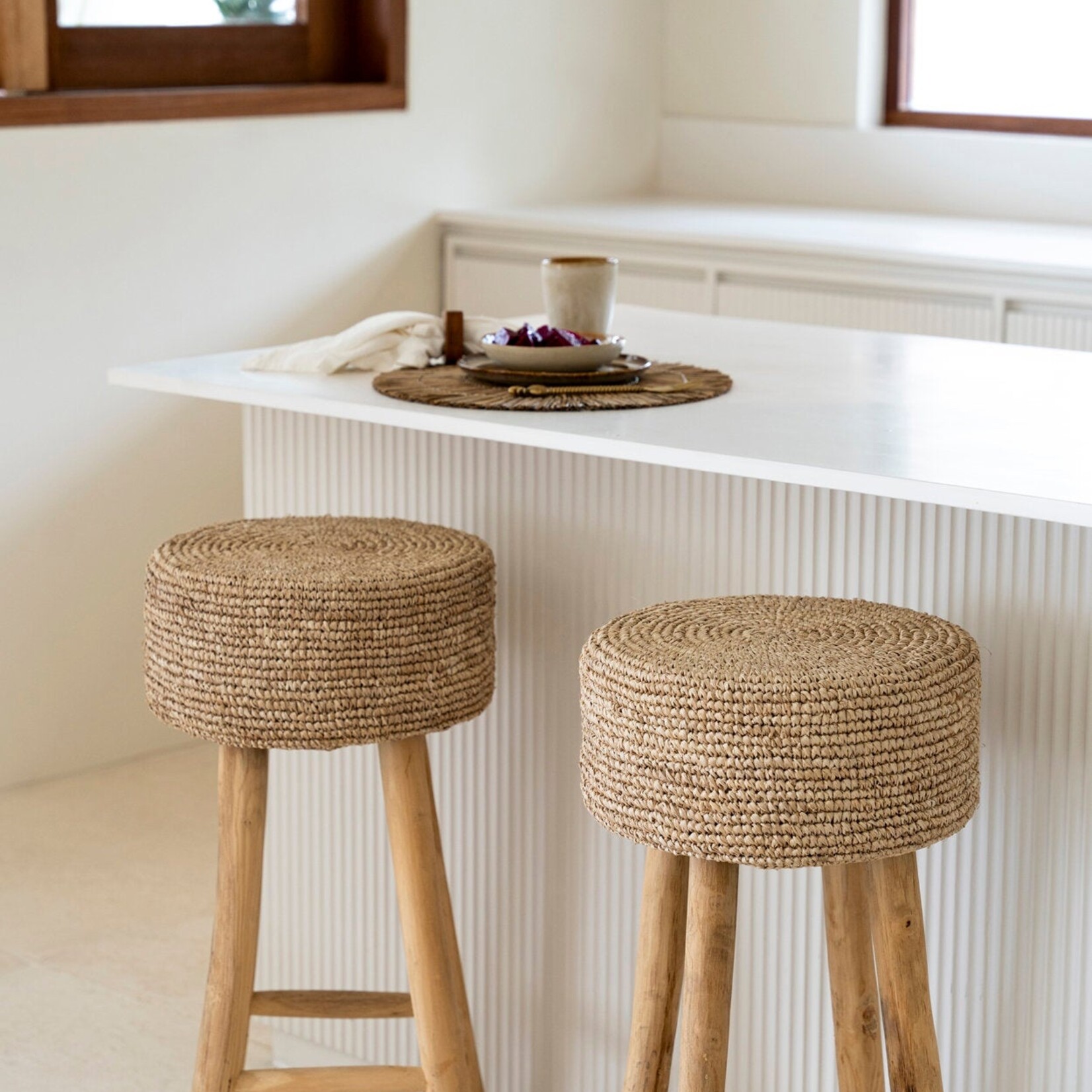 Bazar Bizar Antwerp The Raffia Bar Stool