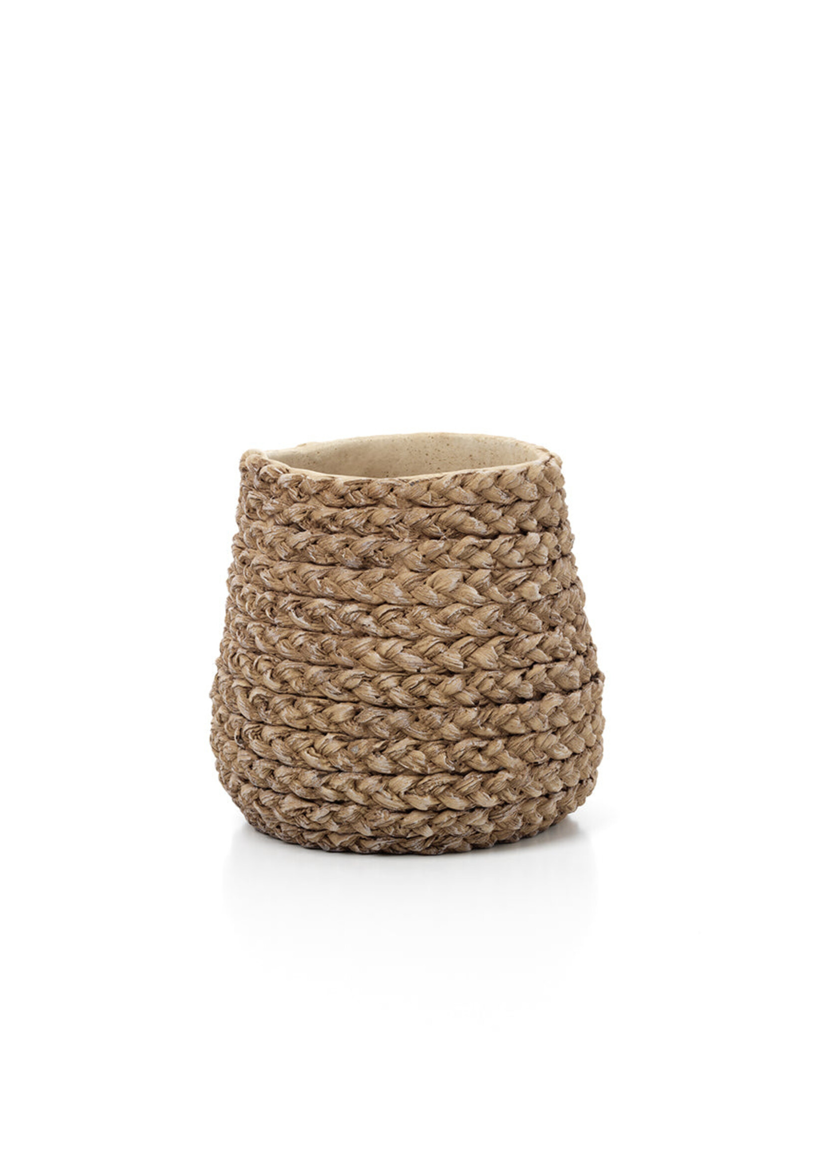 Bazar Bizar Antwerp The Fake Braided Planter - Natural - S