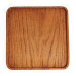 Bazar Bizar Antwerp The Teak Square Plate - Natural - M