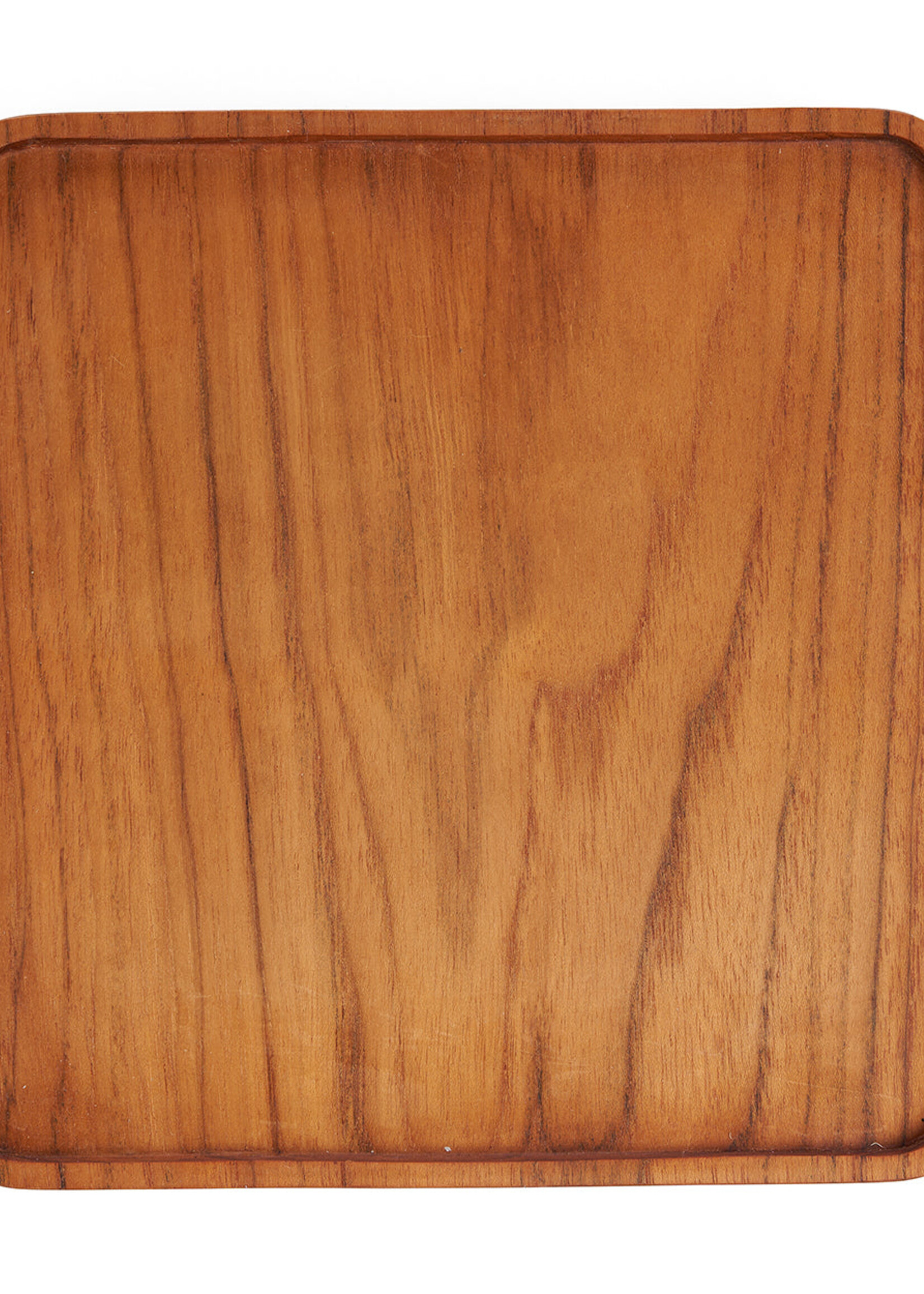 Bazar Bizar Antwerp The Teak Square Plate - Natural - M