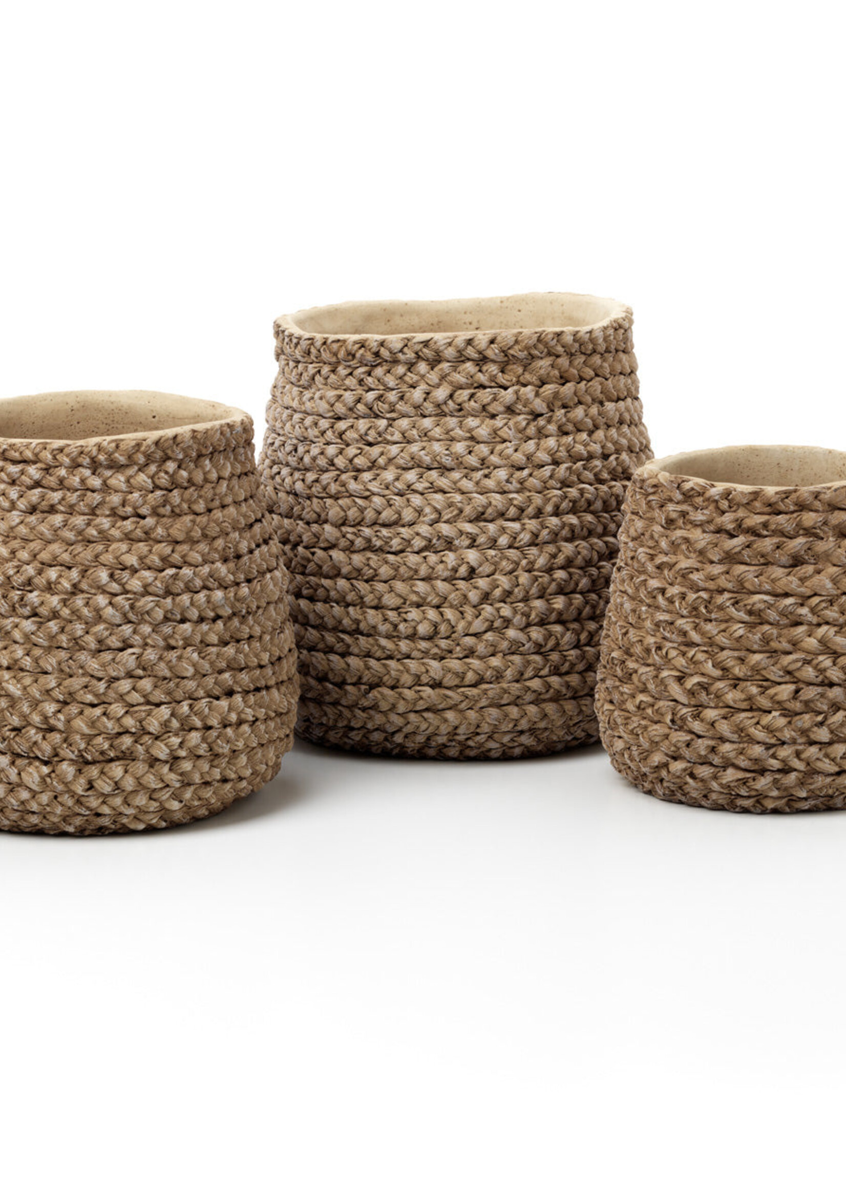 Bazar Bizar Antwerp The Fake Braided Planter - Natural - S