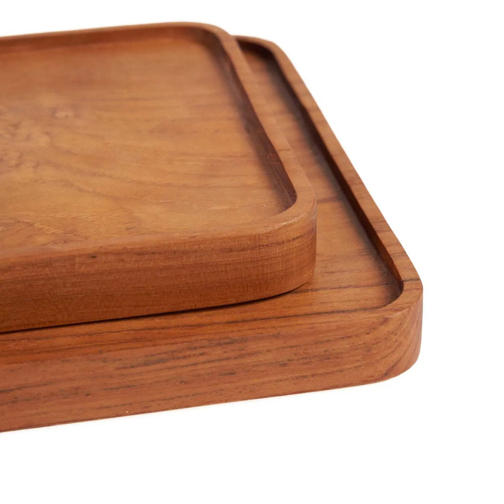 Bazar Bizar Antwerp The Teak Square Plate - Natural - M