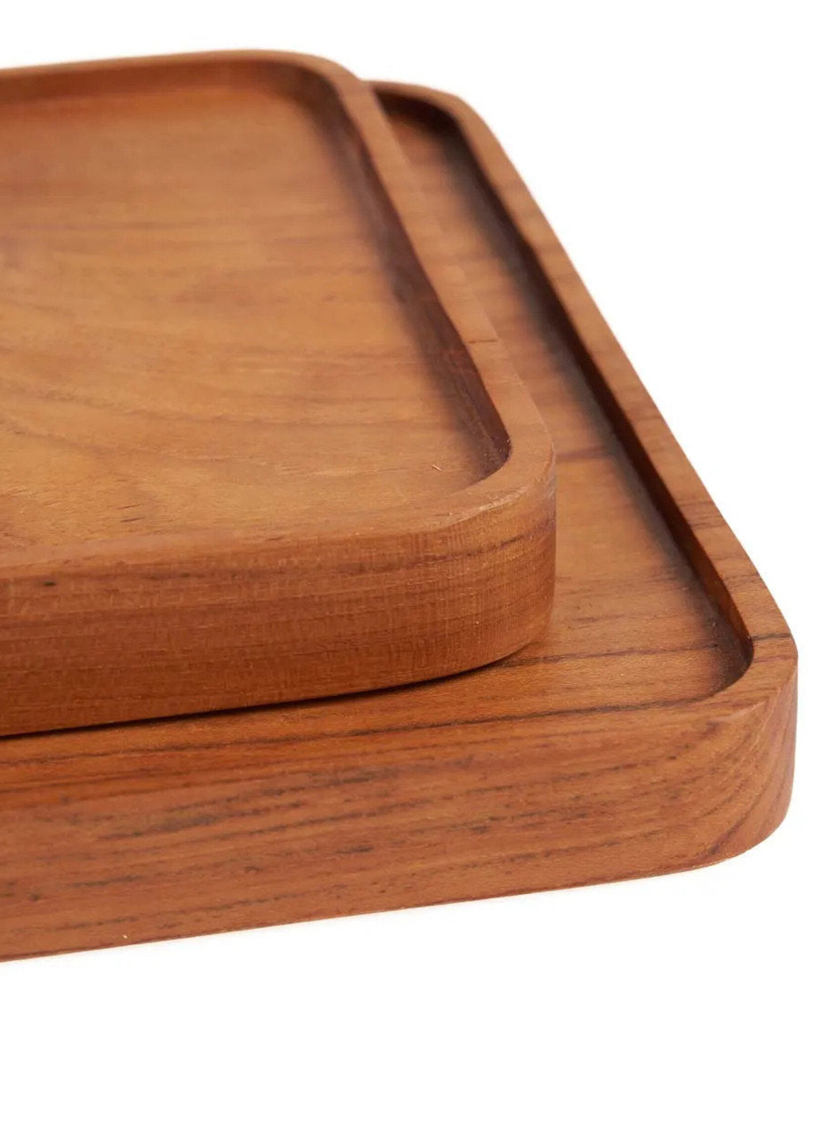 Bazar Bizar Antwerp The Teak Square Plate - Natural - M