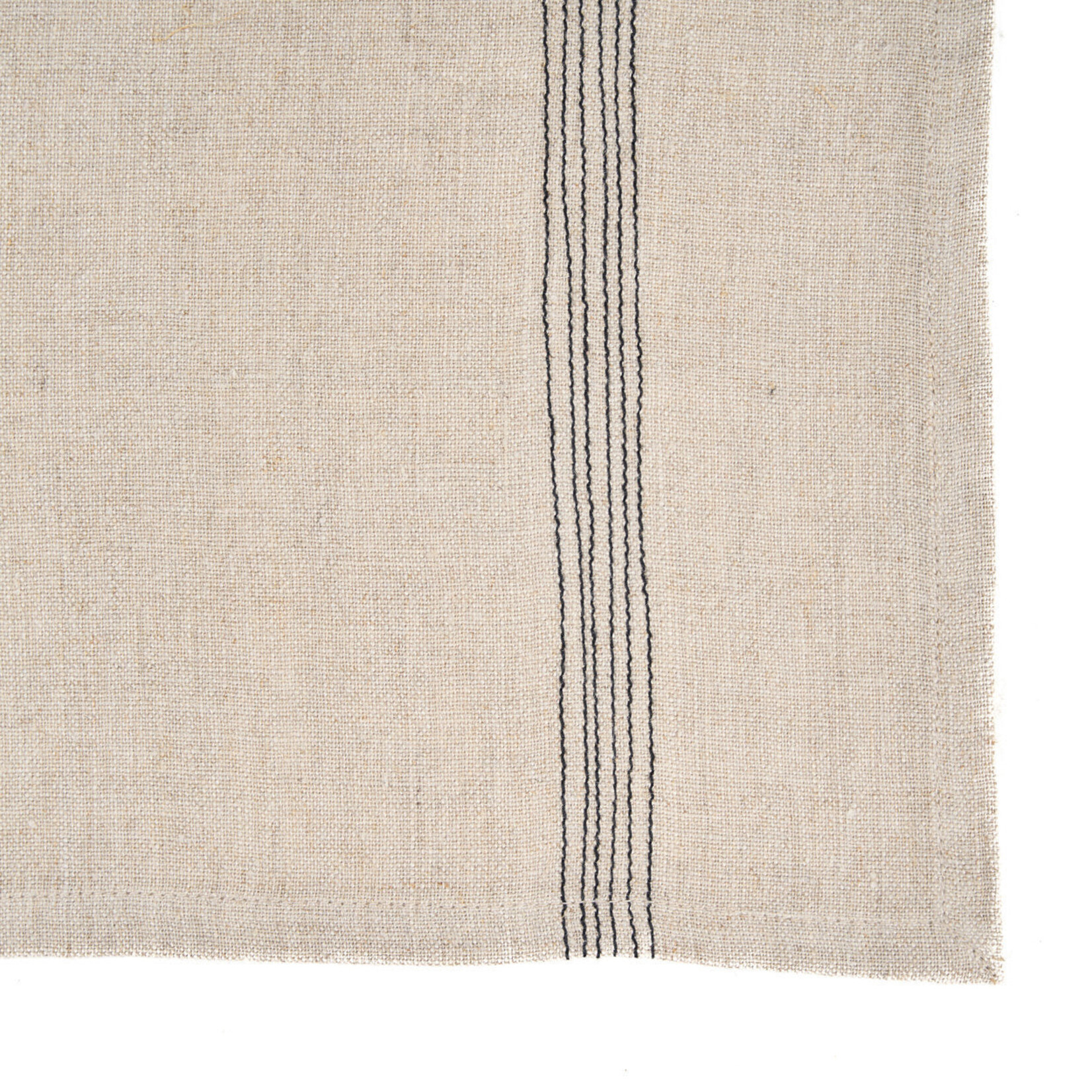 Bazar Bizar Antwerp The Lint Biscuit Napkin - Natural Black - 45x45