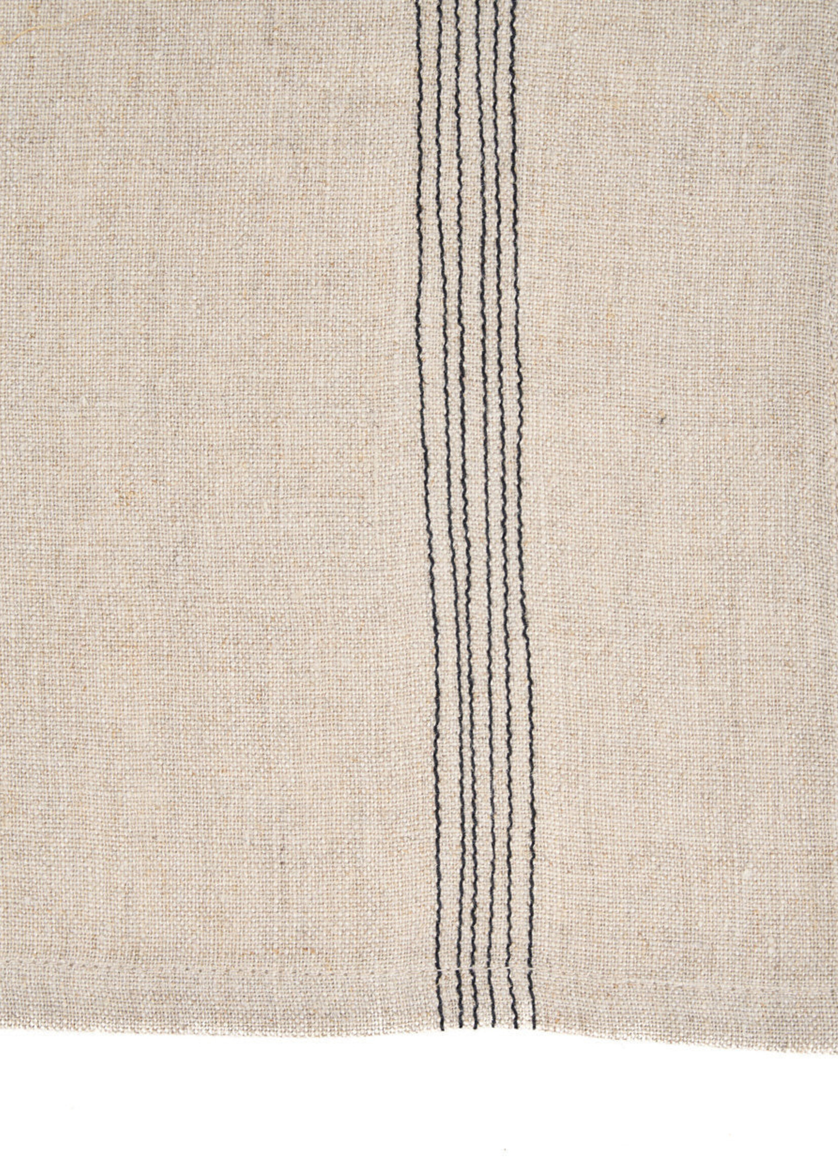 Bazar Bizar Antwerp The Lint Biscuit Napkin - Natural Black - 45x45